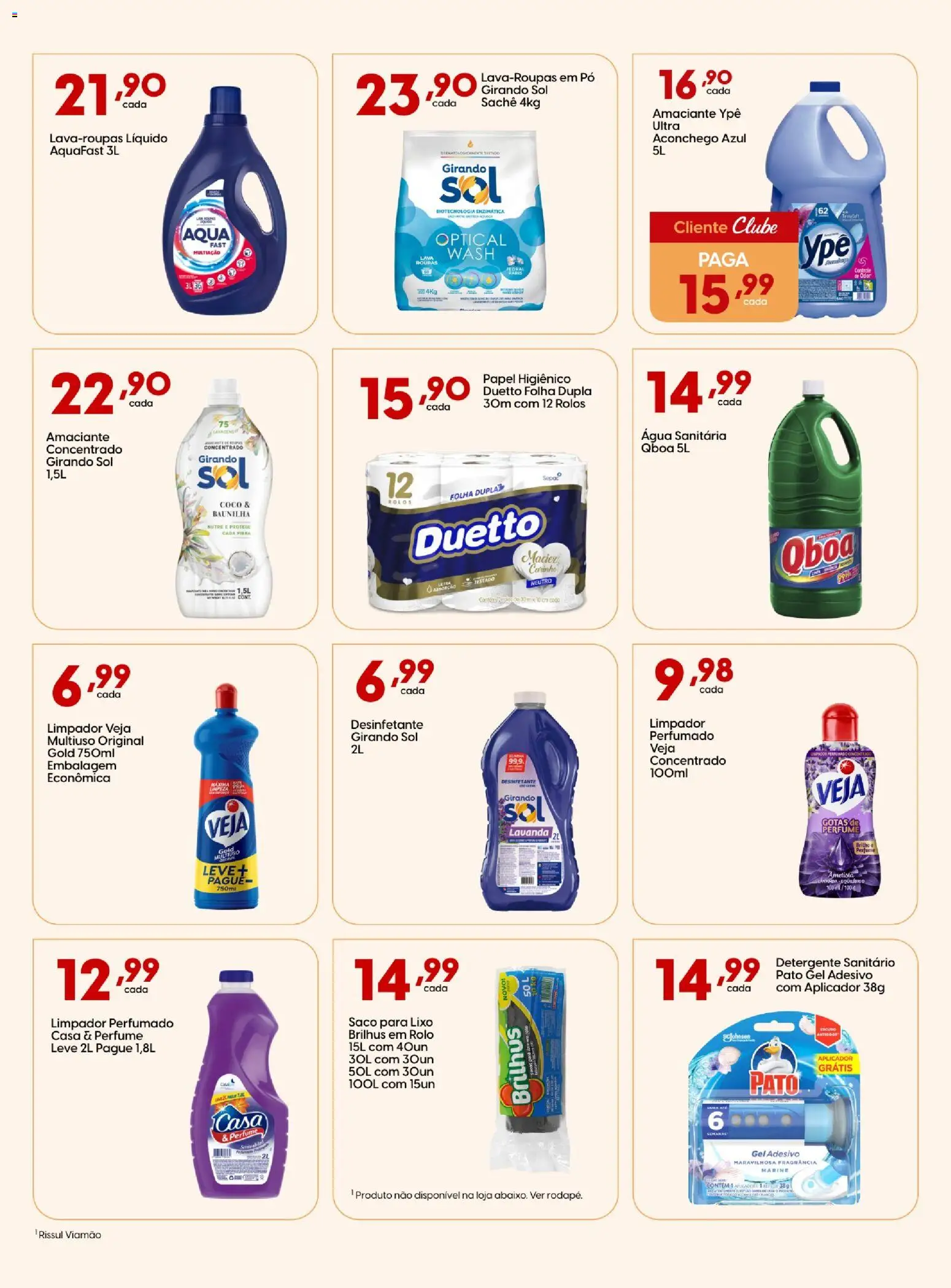 Rissul Folheto - válido de 10/09/2026 | Página: 15 | Produtos: Pó, Baunilha, Detergente, Papel higiênico
