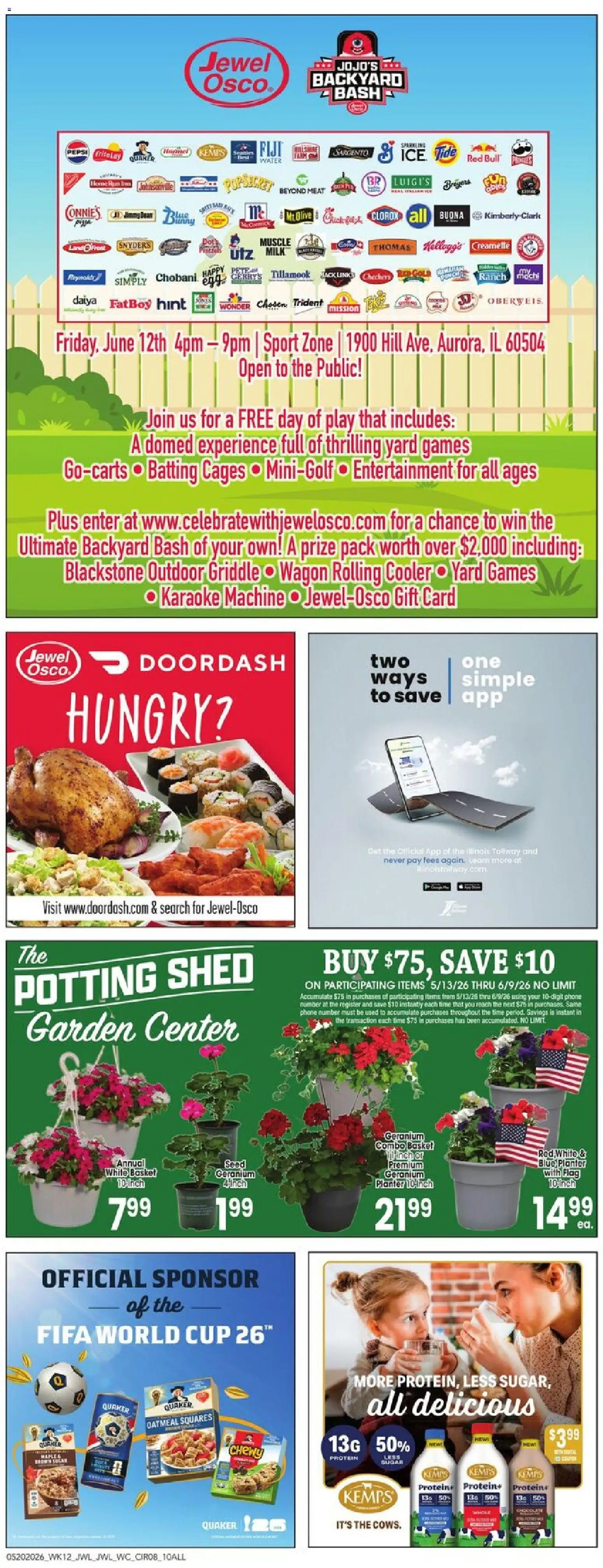 Jewel Osco Weekly Ad - IN - valid from 20.05.2026 | Page: 8 | Products: Basket, Water, Sugar, Phone