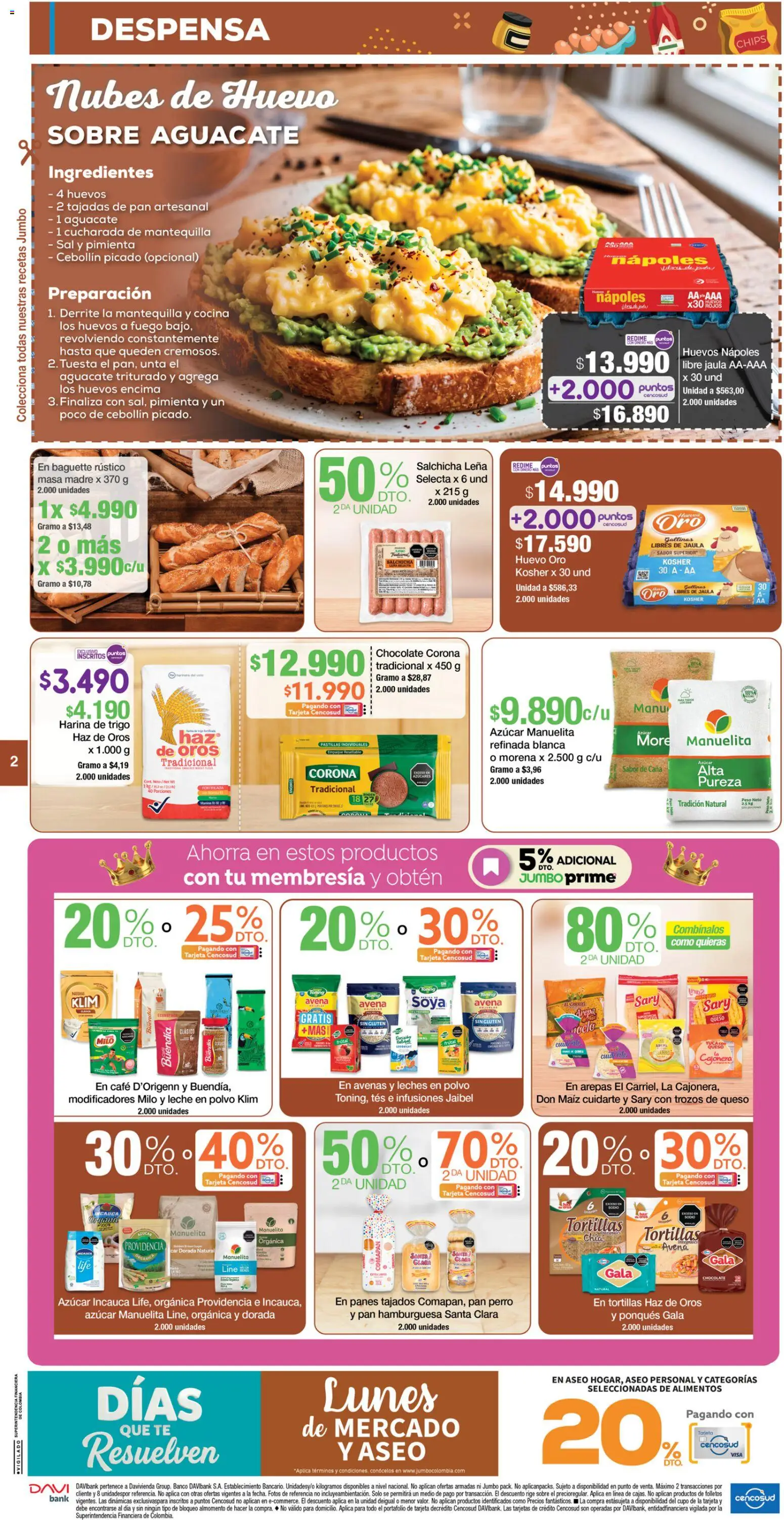 Jumbo revista - valida desde el 31/07/2026 | Página: 2 | Productos: Banco, Cocina, Mantequilla, Polvo