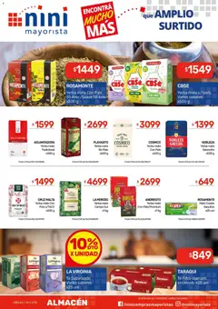 Vista previa NINI Mayorista ofertas válido desde el 27/07/2026 | Página: 26 | Productos: Mate, Yerba, Té, Mate cocido