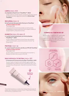 Vista previa de Crema para el Contorno de los Ojos TimeWise®, Ayuda a mejorar el aspecto de múltiples signos visibles de envejecimiento y la apariencia de la piel del área de los ojos, incluidas líneas de expresión, falta de luminosidad, firmeza y textura., nuevo folleto de la tienda, válido en México a partir del 01.05.2026 | Página: 41 | Productos: Crema, Contorno, Loción
