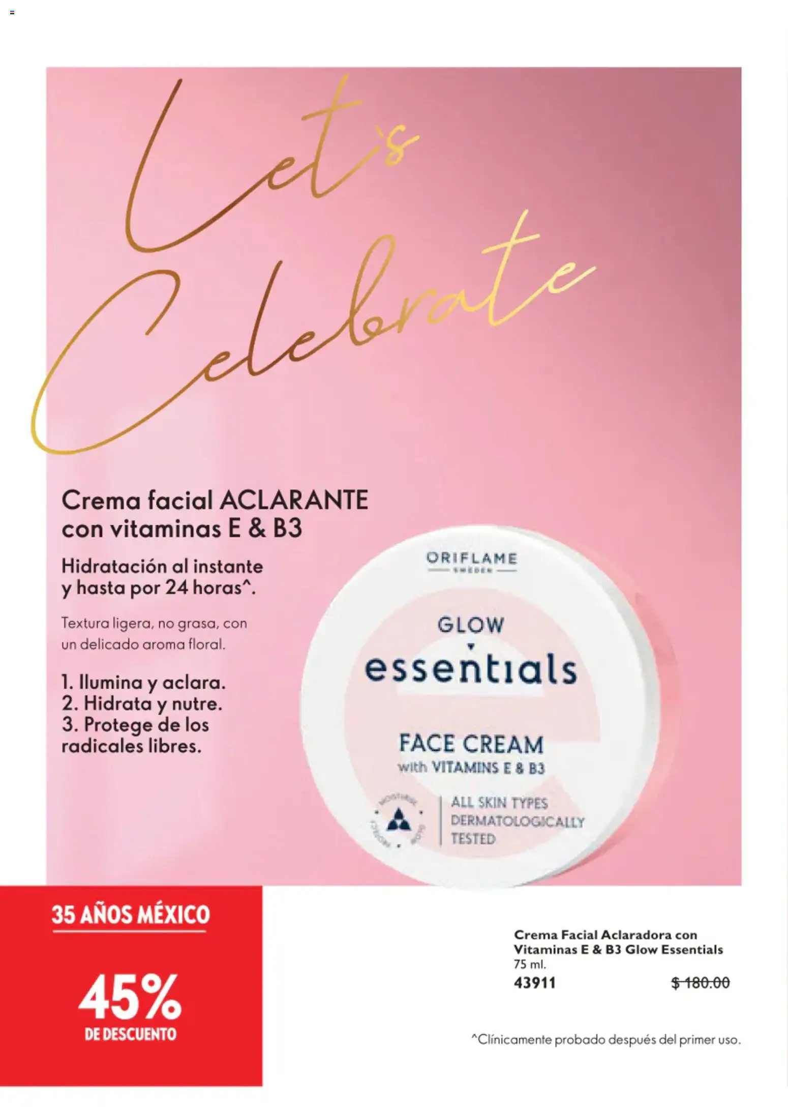 Nuevas ofertas de Oriflame válidas en toda la República Mexicana desde el 01/08/2026. ¡Encuentra las mejores ofertas en Oriflame campaña 11 2026! | Página: 6 | Productos: Crema, Vitaminas, Aclarante
