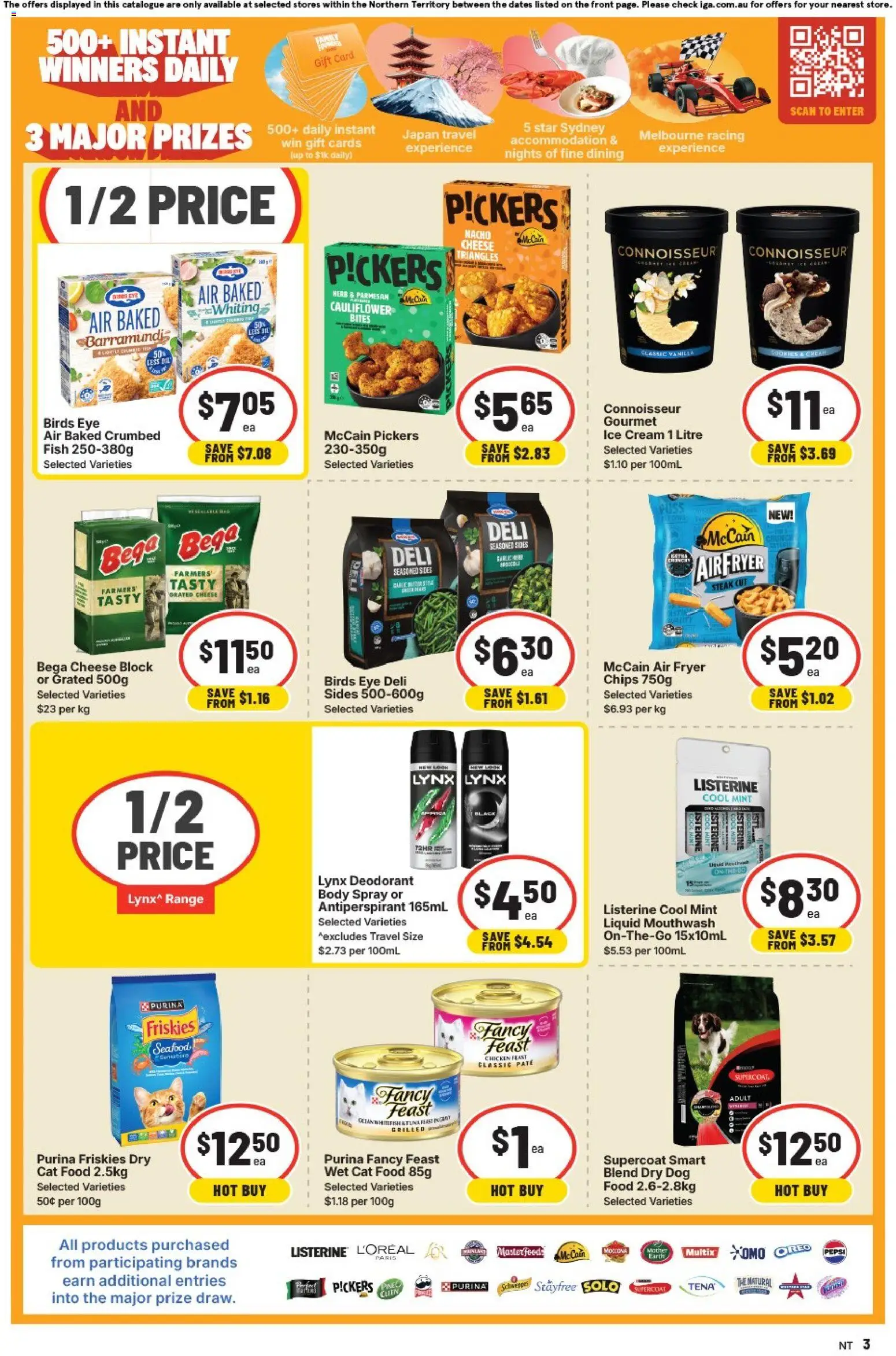 IGA catalogue - valid from 01/07/2026 | Page: 3 | Products: Chicken, Fish, Deodorant, Pepsi