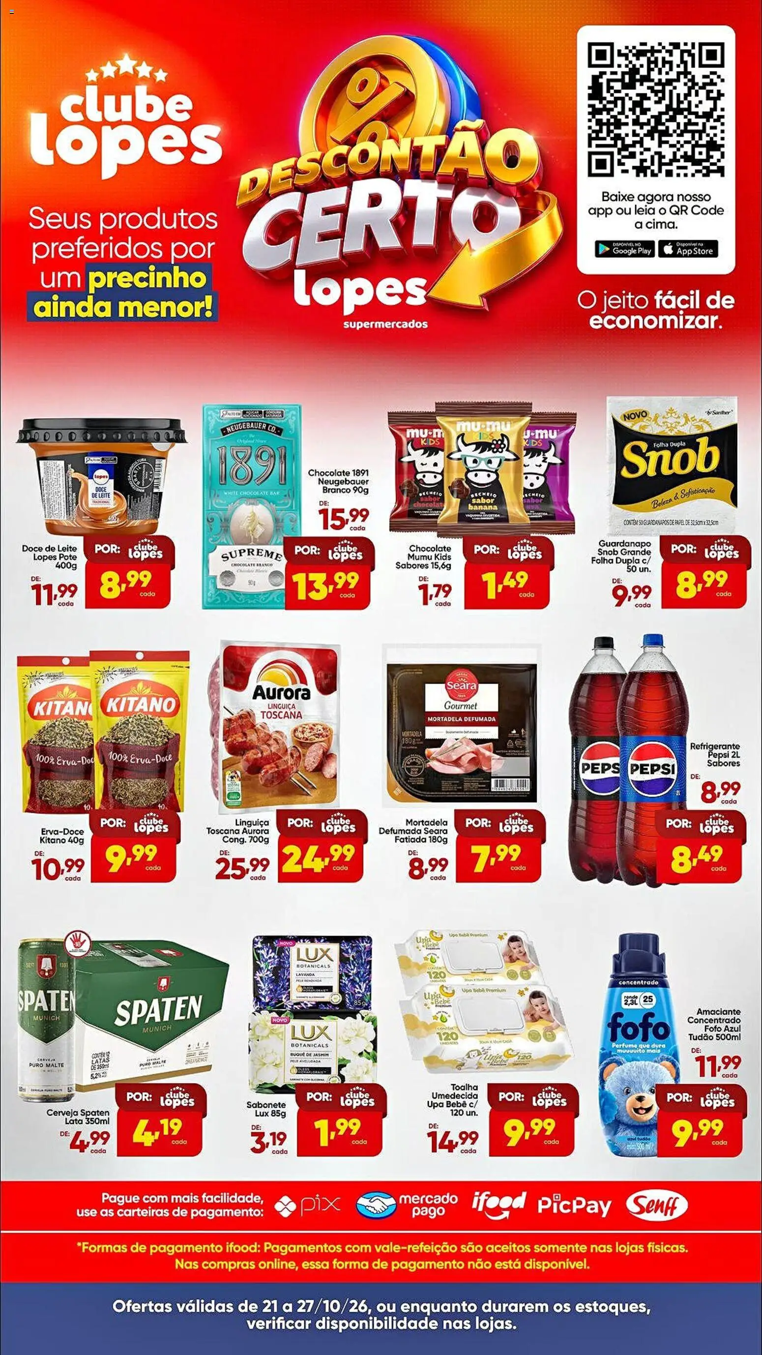 Lopes Supermercados Folheto - válido de 21/10/2026 | Página: 1