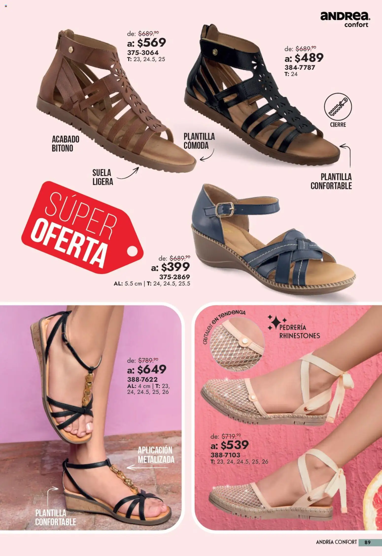 Nuevas ofertas de Andrea válidas en toda la República Mexicana desde el 13/09/2026. ¡Encuentra las mejores ofertas en Andrea catálogo Outlet! | Página: 89 | Productos: Cómoda