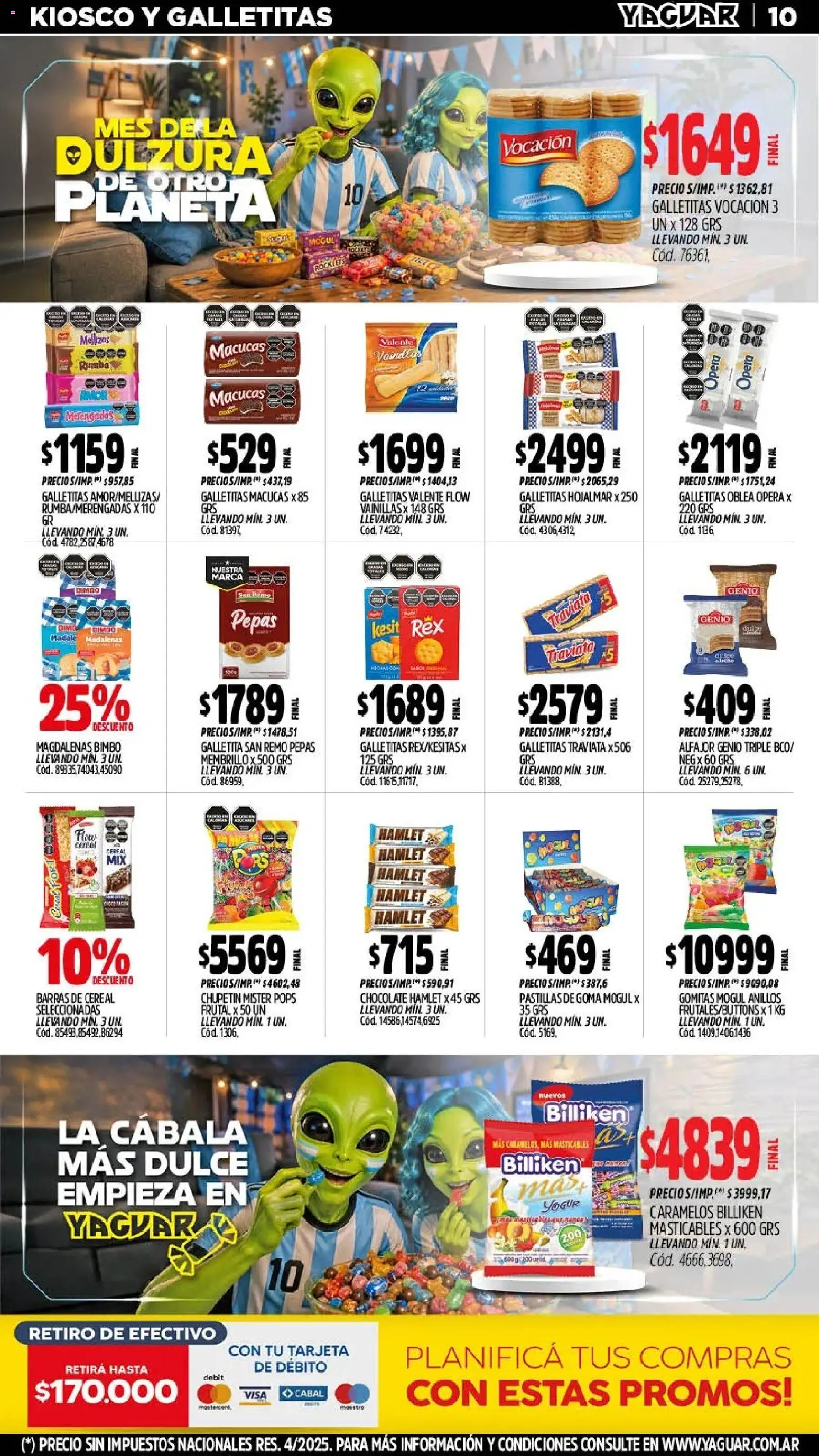 Yaguar - Oferta Semanal General Roca │ válido desde el 13/07/2026 | Página: 12 | Productos: Gomitas, Yogur, Chocolate, Alfajor