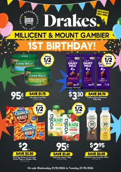Preview of Drakes catalogue Millicent & Mount Gambier - valid from 21/10/2026