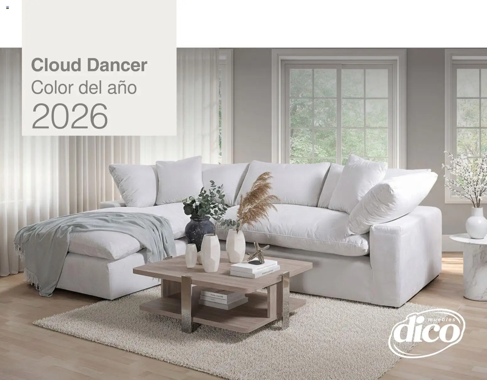 Nuevas ofertas de Muebles Dico válidas en toda la República Mexicana desde el 30/01/2026. ¡Encuentra las mejores ofertas en Muebles Dico catálogo Cloud Dancer Color del año 2026! | Página: 1