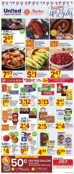 Preview of United Supermarkets weekly ads valid from 07/01/2026 | Page: 1