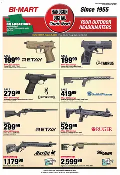 Preview of Bi-Mart weekly ads valid from 08/25/2026