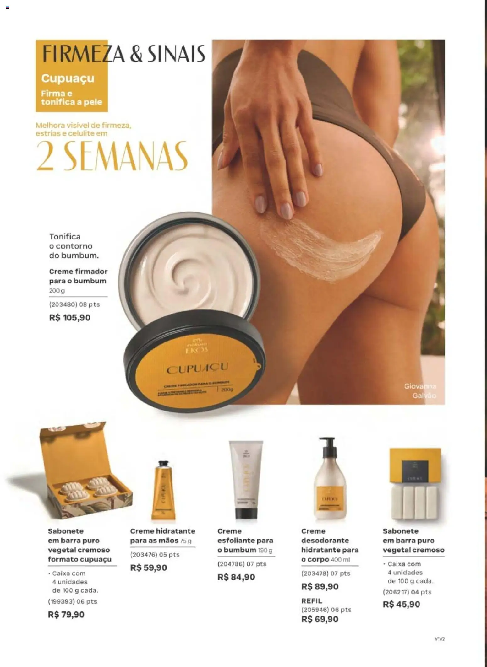 Natura Folheto - válido de 12/10/2026 | Página: 154 | Produtos: Caixa, Creme hidratante, Creme, Sabonete