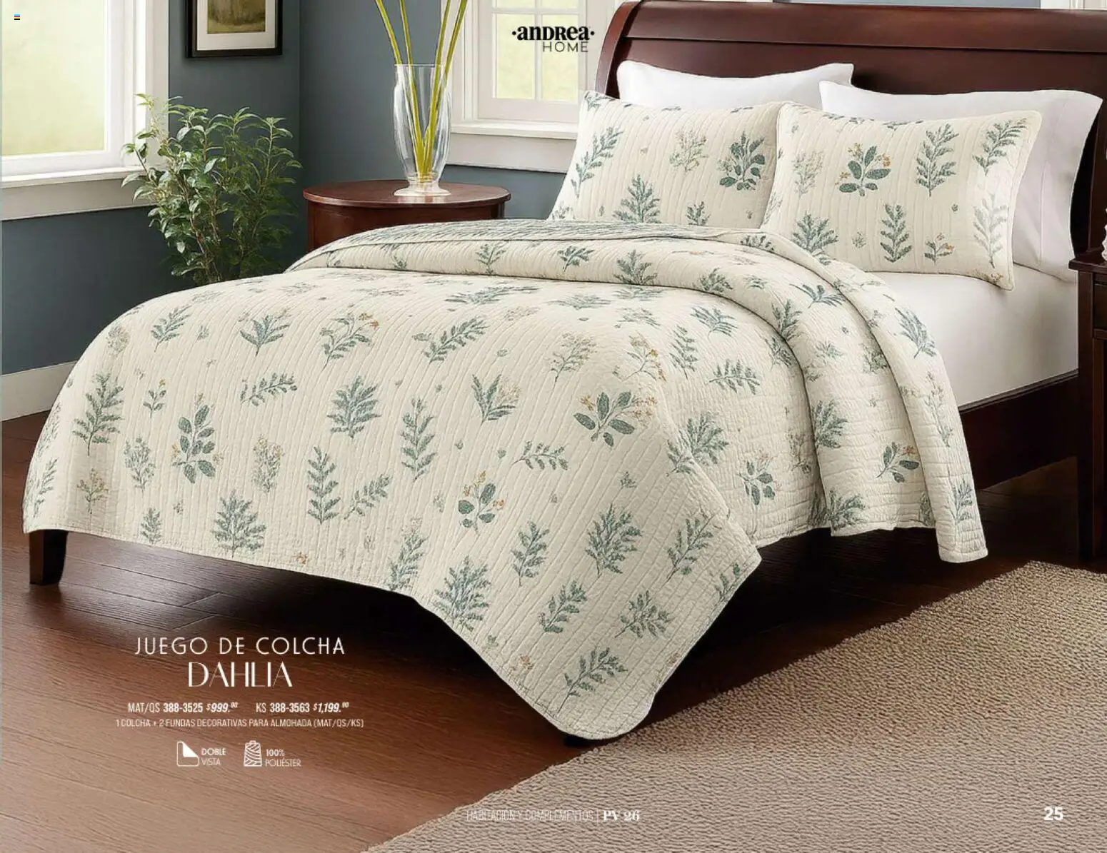 Nuevas ofertas de Andrea válidas en toda la República Mexicana desde el 25/01/2026. ¡Encuentra las mejores ofertas en Andrea catálogo Home! | Página: 25 | Productos: Juego, Almohada
