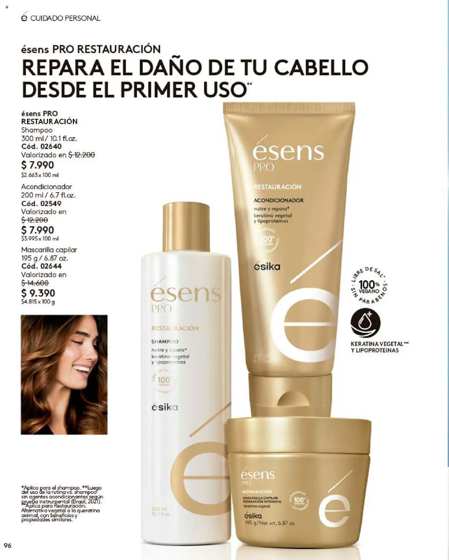 Catálogo Ésika Campaña 10 │ válido desde el 01.06.2026 | Página: 96 | Productos: Acondicionador, Mascarilla, Shampoo
