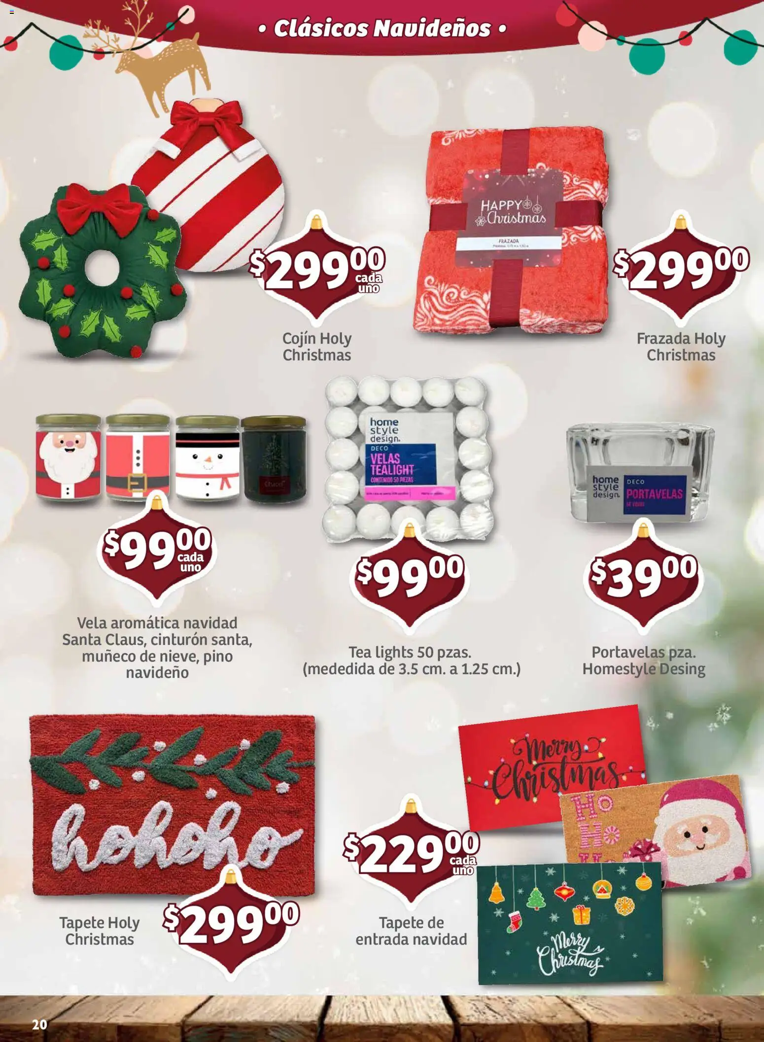 Nuevas ofertas de Soriana válidas en toda la República Mexicana desde el 30/09/2026. ¡Encuentra las mejores ofertas en Soriana folleto Decoración de Navidad Mercado! | Página: 20