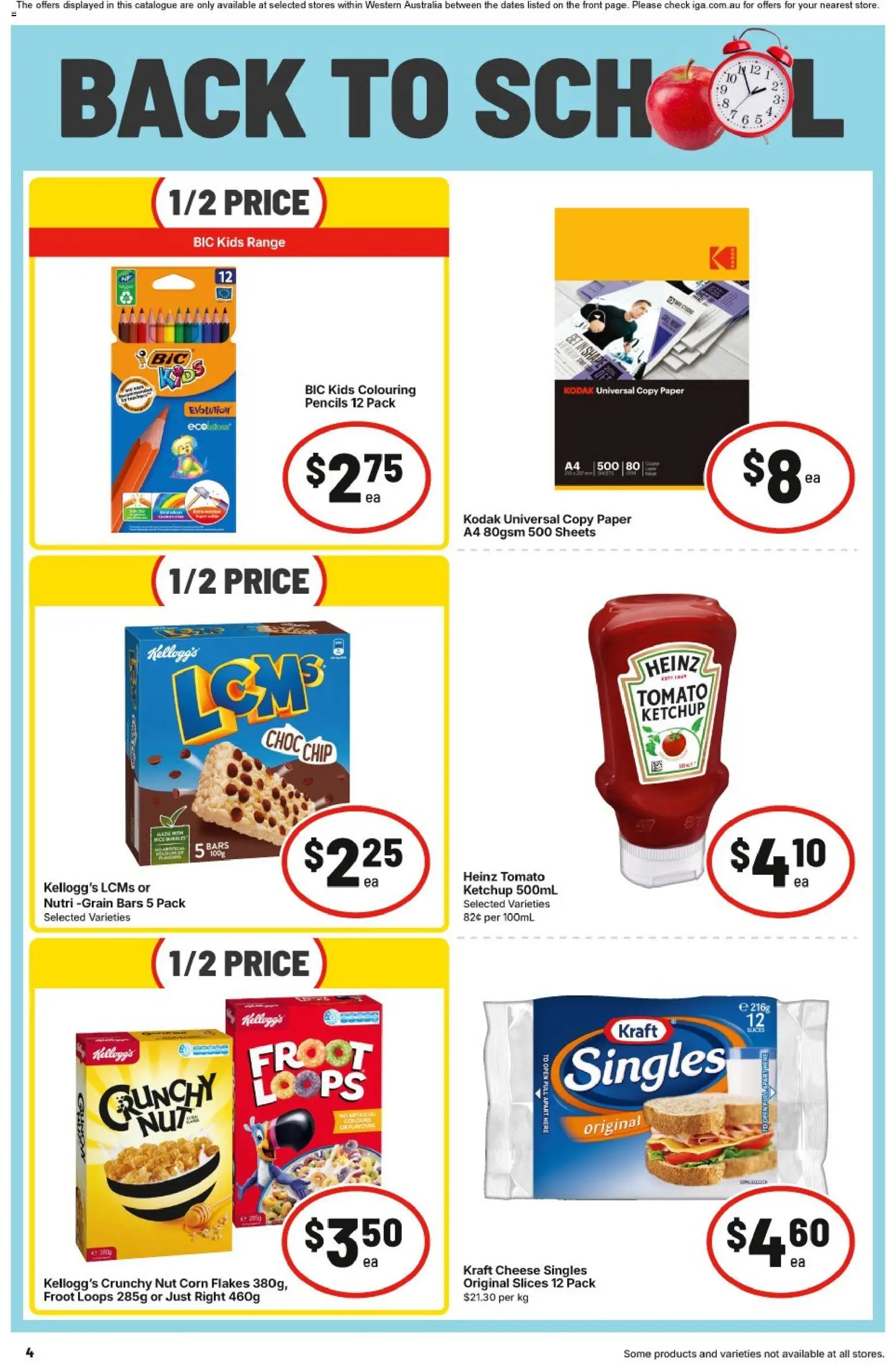 IGA catalogue - valid from 30/09/2026 | Page: 4 | Products: Corn, Corn flakes, Ketchup, Flakes