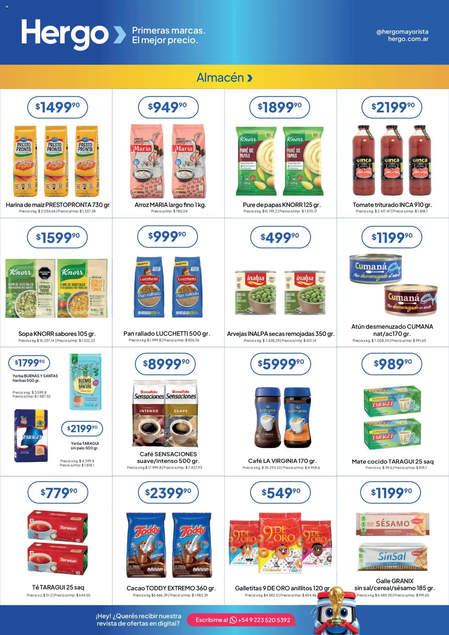 Hergo catálogo │ válido desde el 03.06.2026 | Página: 2 | Productos: Mate, Sopa, Té, Pan rallado