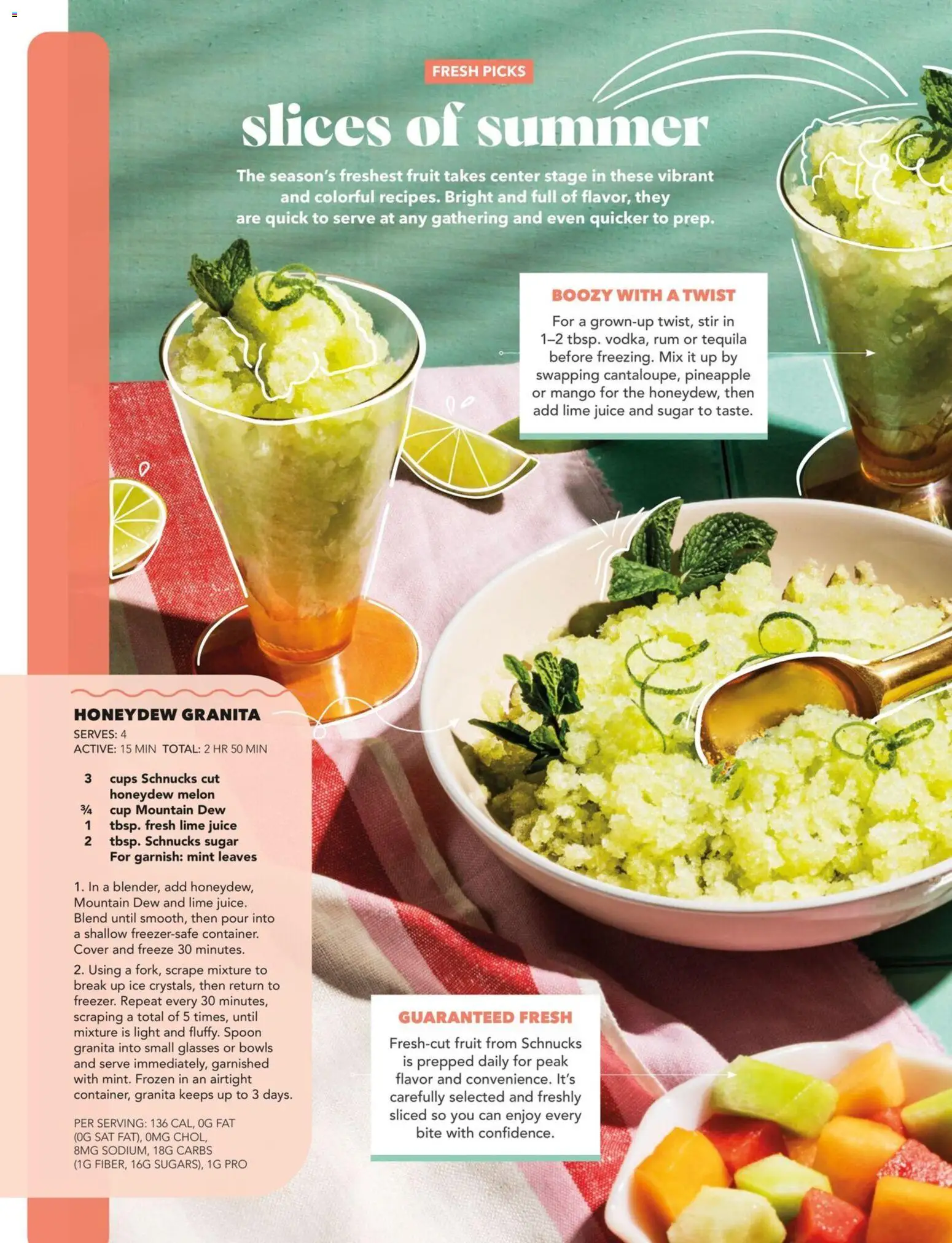 Schnucks Monthly Ad - valid from 01.05.2026 | Page: 20 | Products: Pineapple, Sugar, Glasses, Melon