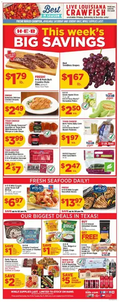 Preview of H-E-B weekly ads valid from 13.05.2026 | Page: 1