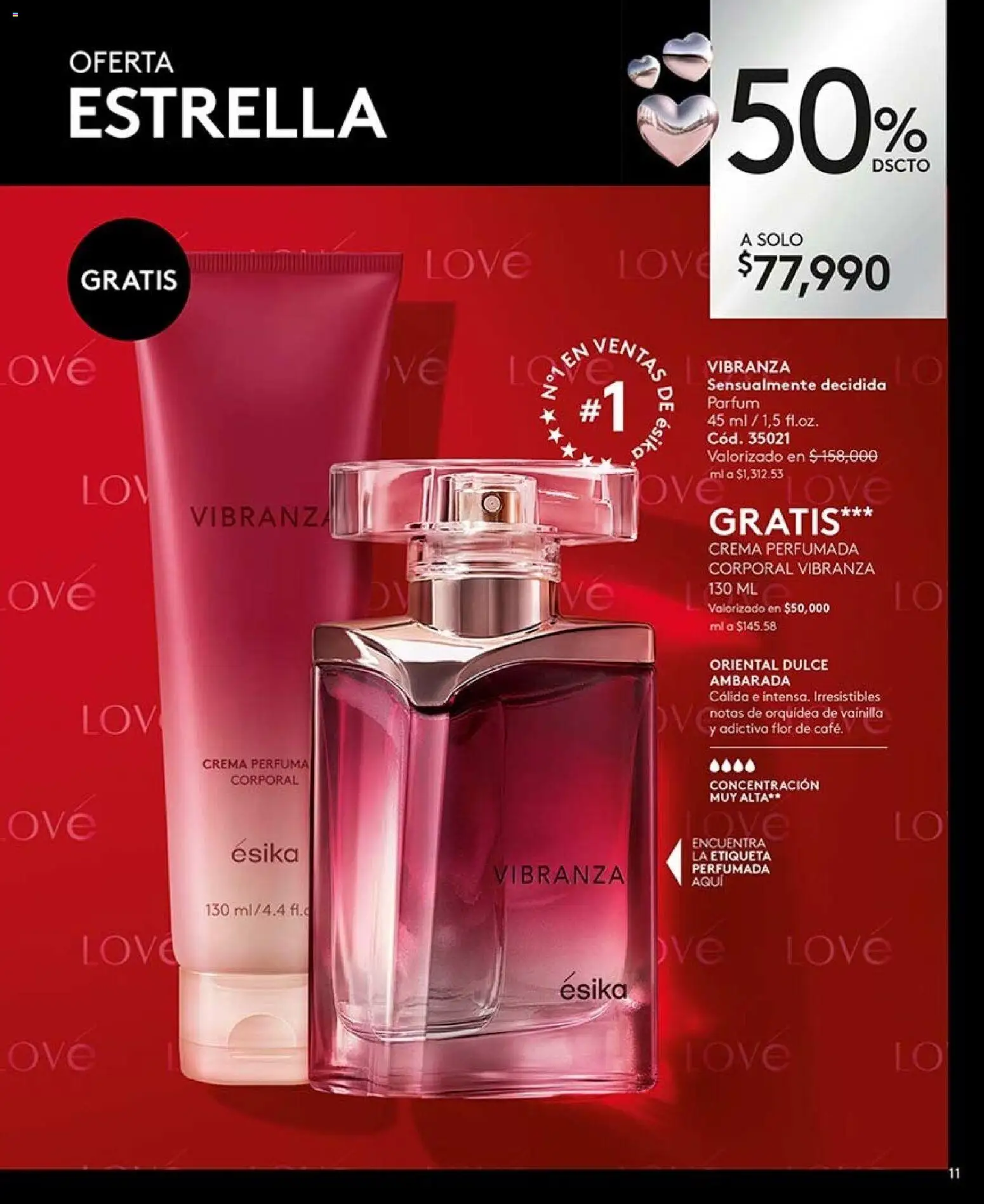 Ésika revista - valida desde el 28/08/2026 | Página: 11 | Productos: Crema, Orquídea, Vainilla