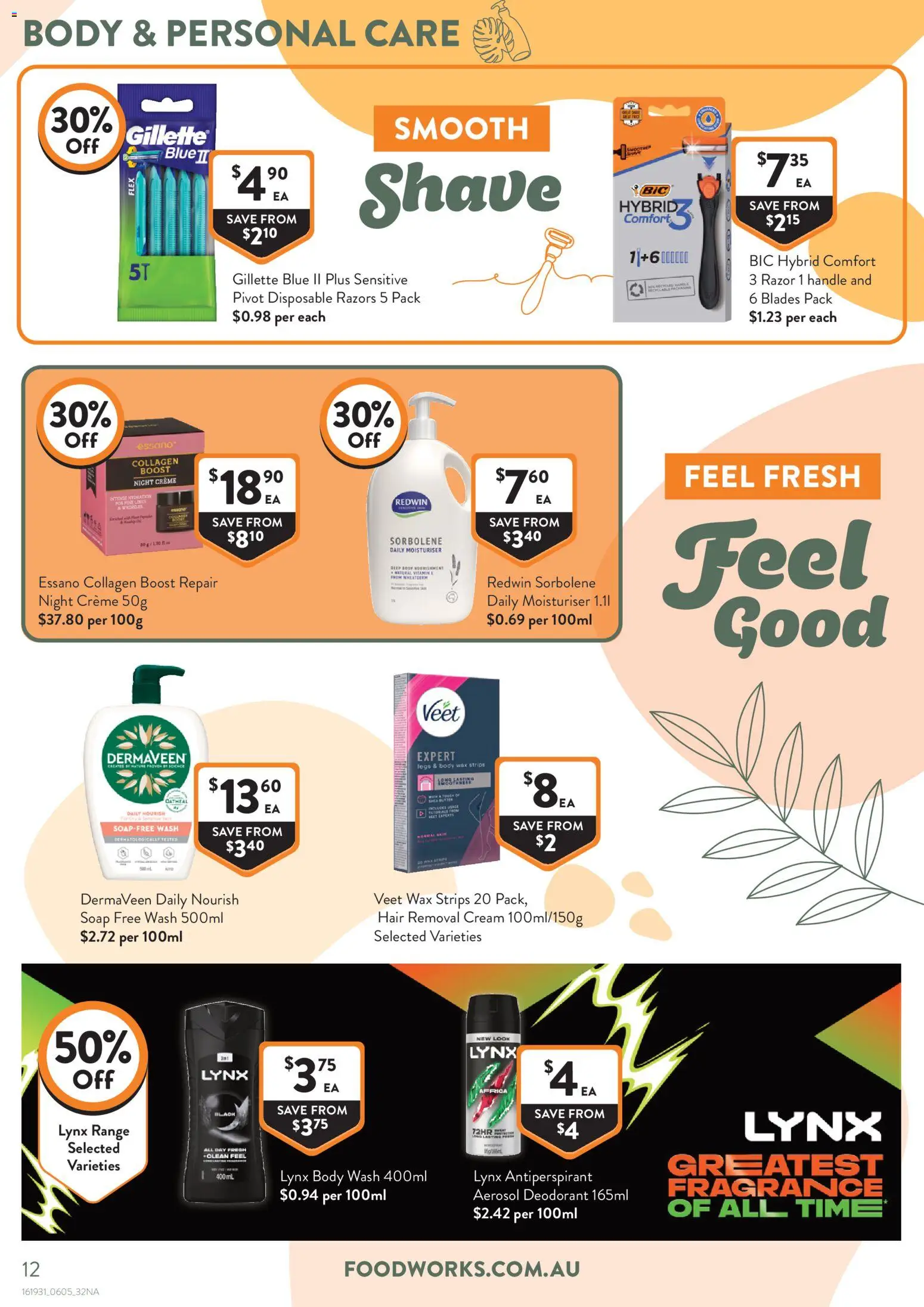 Foodworks catalogue - valid from 06.04.2026 | Page: 12 | Products: Butter, Moisturiser, Soap, Antiperspirant
