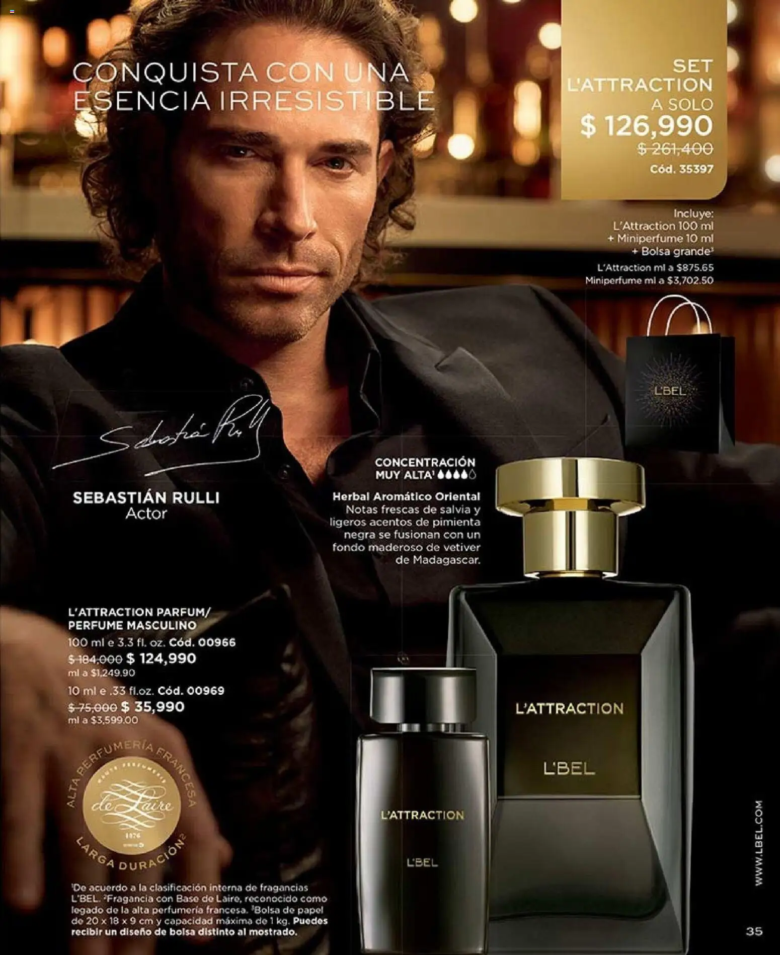L'Bel revista - valida desde el 17/08/2026 | Página: 35 | Productos: Pimienta, Bolsa, Perfume, Fragancia