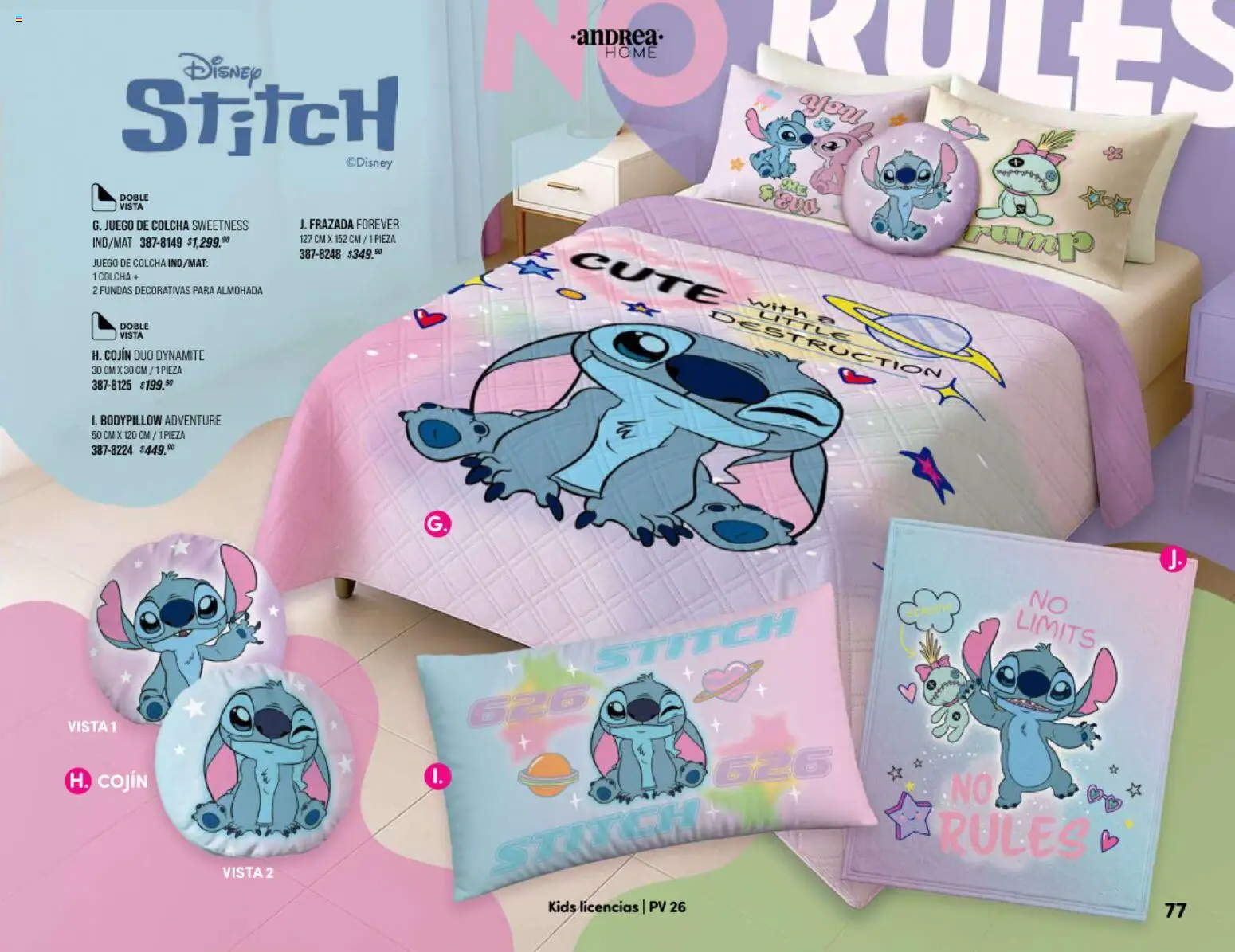 Nuevas ofertas de Andrea válidas en toda la República Mexicana desde el 25/01/2026. ¡Encuentra las mejores ofertas en Andrea catálogo Home! | Página: 77 | Productos: Juego, Almohada