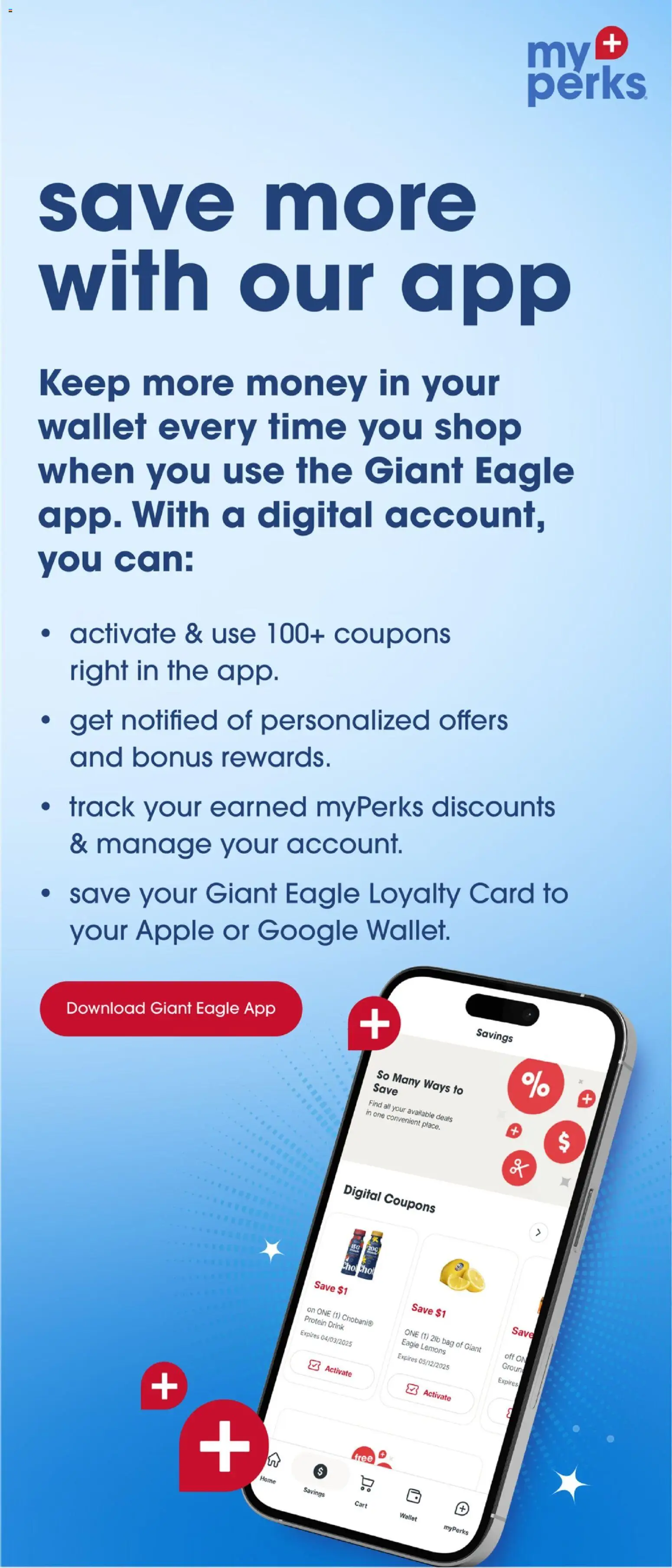 Giant Eagle Weekly Ad - valid from 08/27/2026 | Page: 10 | Products: Protein, Protein drink, Wallet, Bag