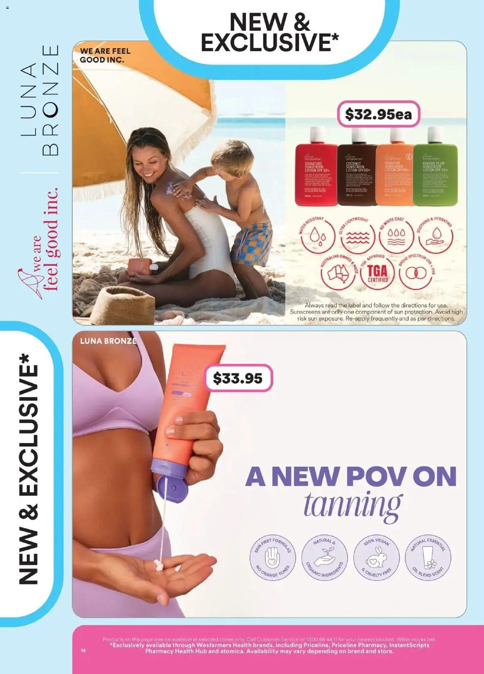 Priceline Pharmacy catalogue - valid from 23.04.2026 | Page: 14 | Products: Oil, Sunscreen, Rum, Water
