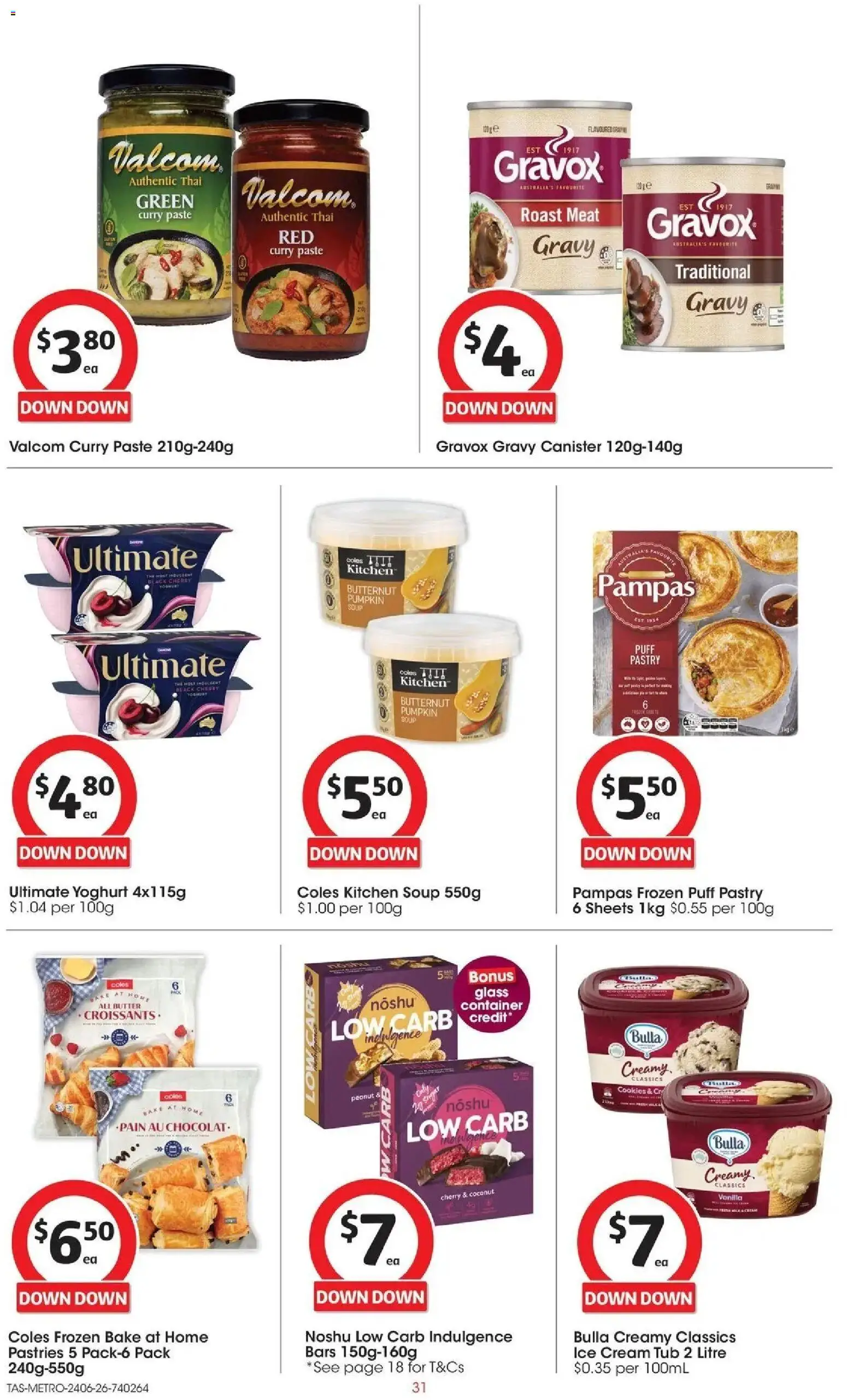 Coles catalogue - valid from 23/06/2026 | Page: 31 | Products: Butter, Meat, Pastry, Ice cream