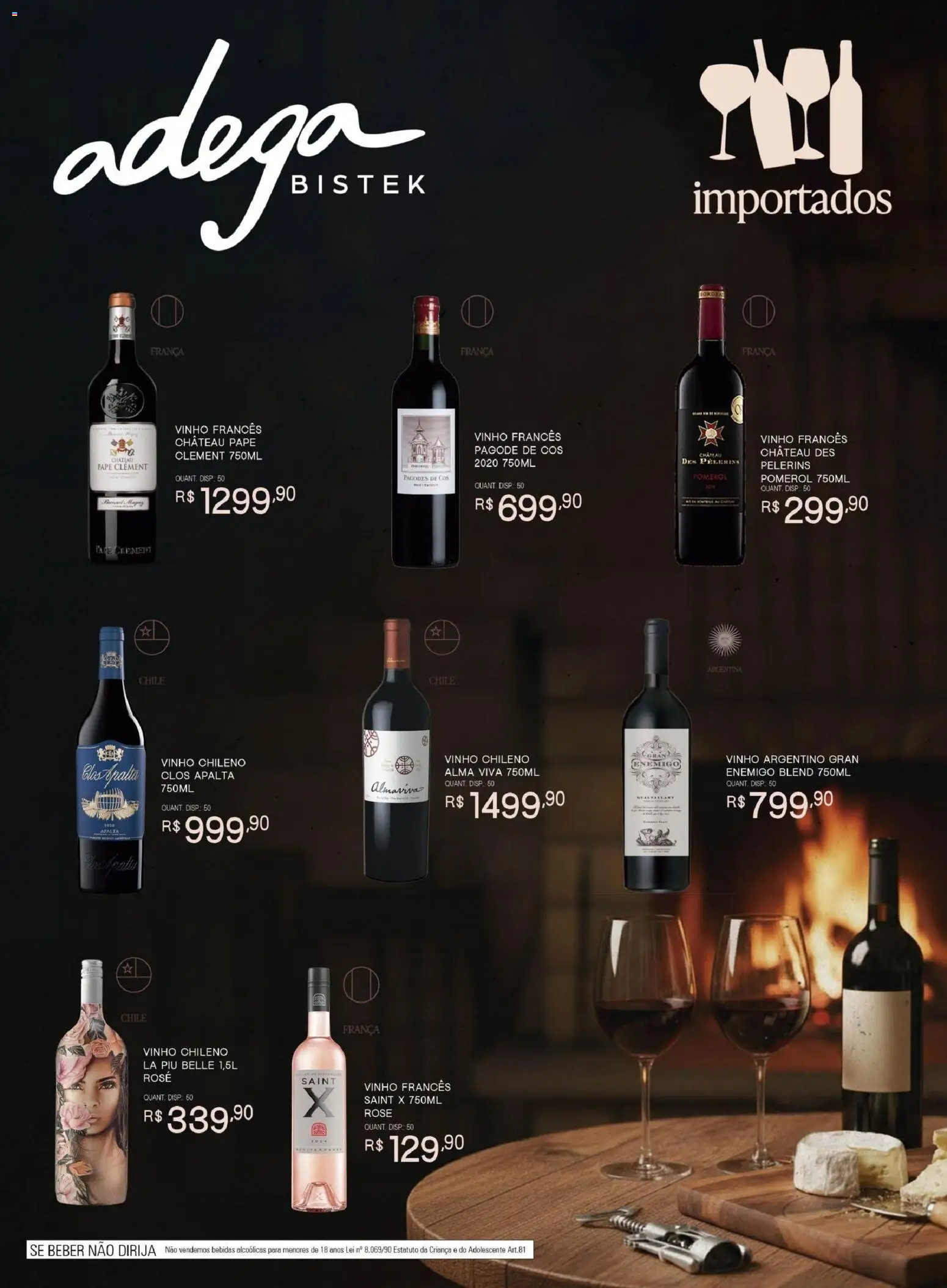 Bistek Supermercados Folheto - válido de 30/09/2026 | Página: 8 | Produtos: Bebidas, Vinho