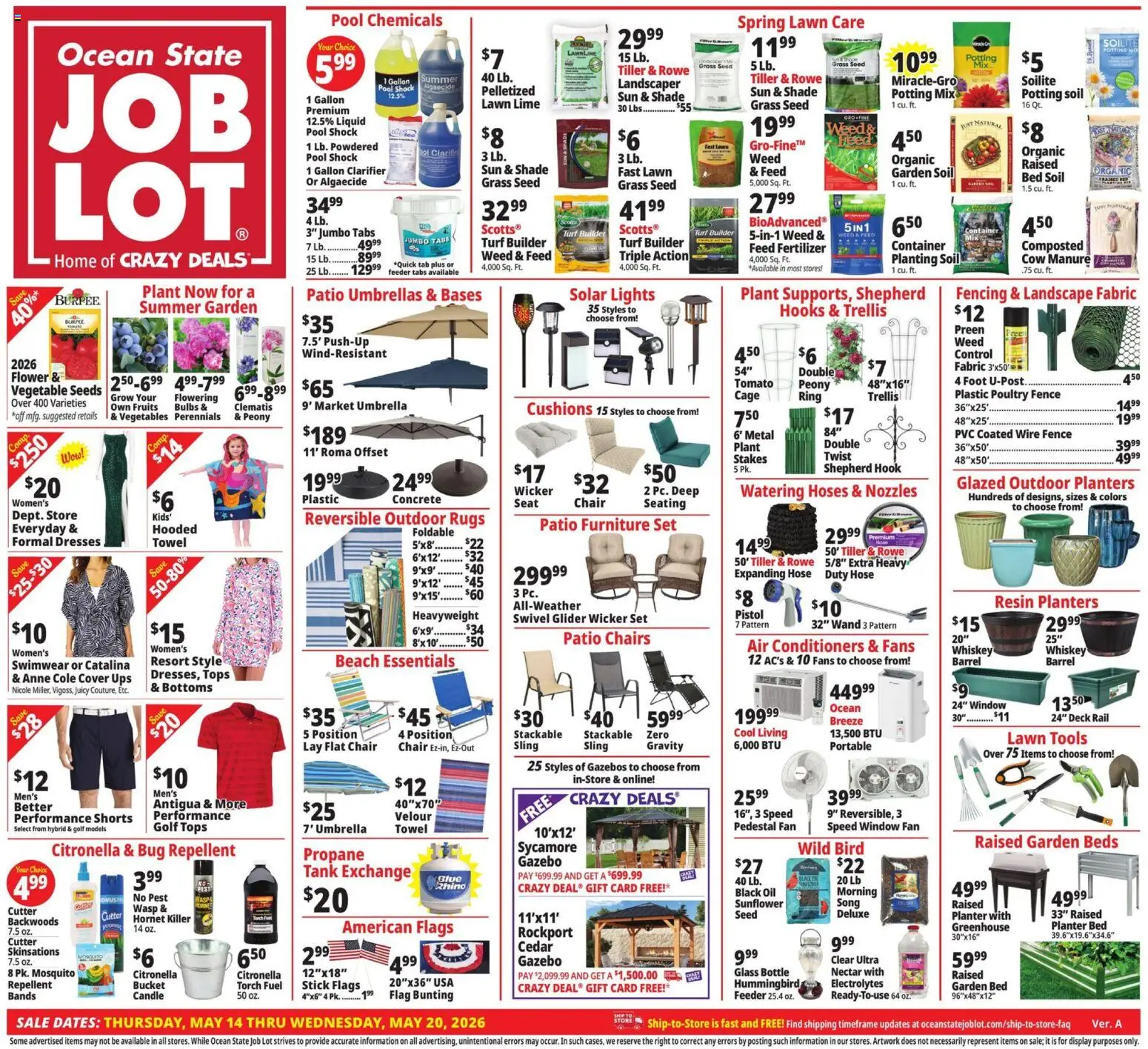 Ocean State Job Lot Weekly Ad - MA - valid from 14.05.2026 | Page: 1