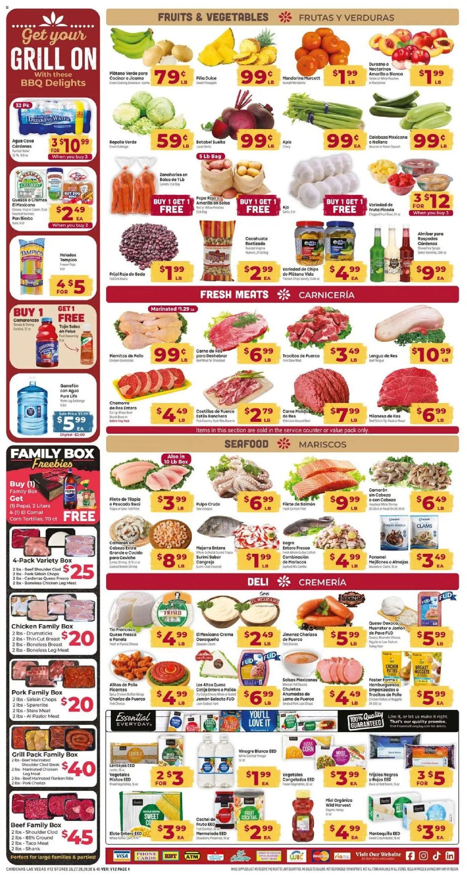 Cardenas Weekly Ad - valid from 07/22/2026 | Page: 4 | Products: Corn, Ham, Potatoes, Beet