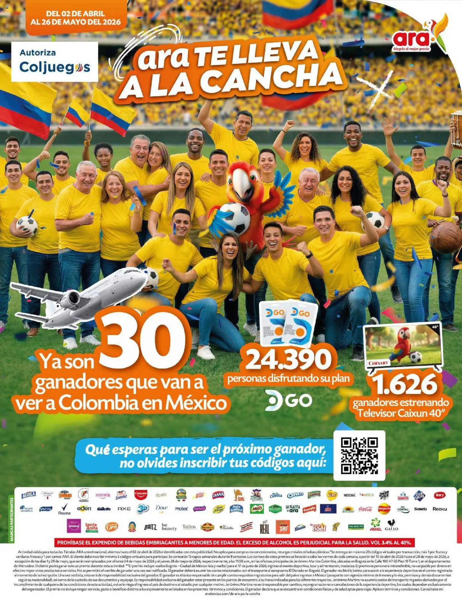 Ara revista - valida desde el 02.04.2026 | Página: 1 | Productos: Té, Televisor, Tintura
