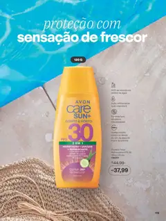 Avon folheto - Campanha 12 - Pré-Visualização do folheto da loja Avon, válido de 19/07/2026 | Página: 119 | Produtos: Protetor solar, Óleo, Piscina
