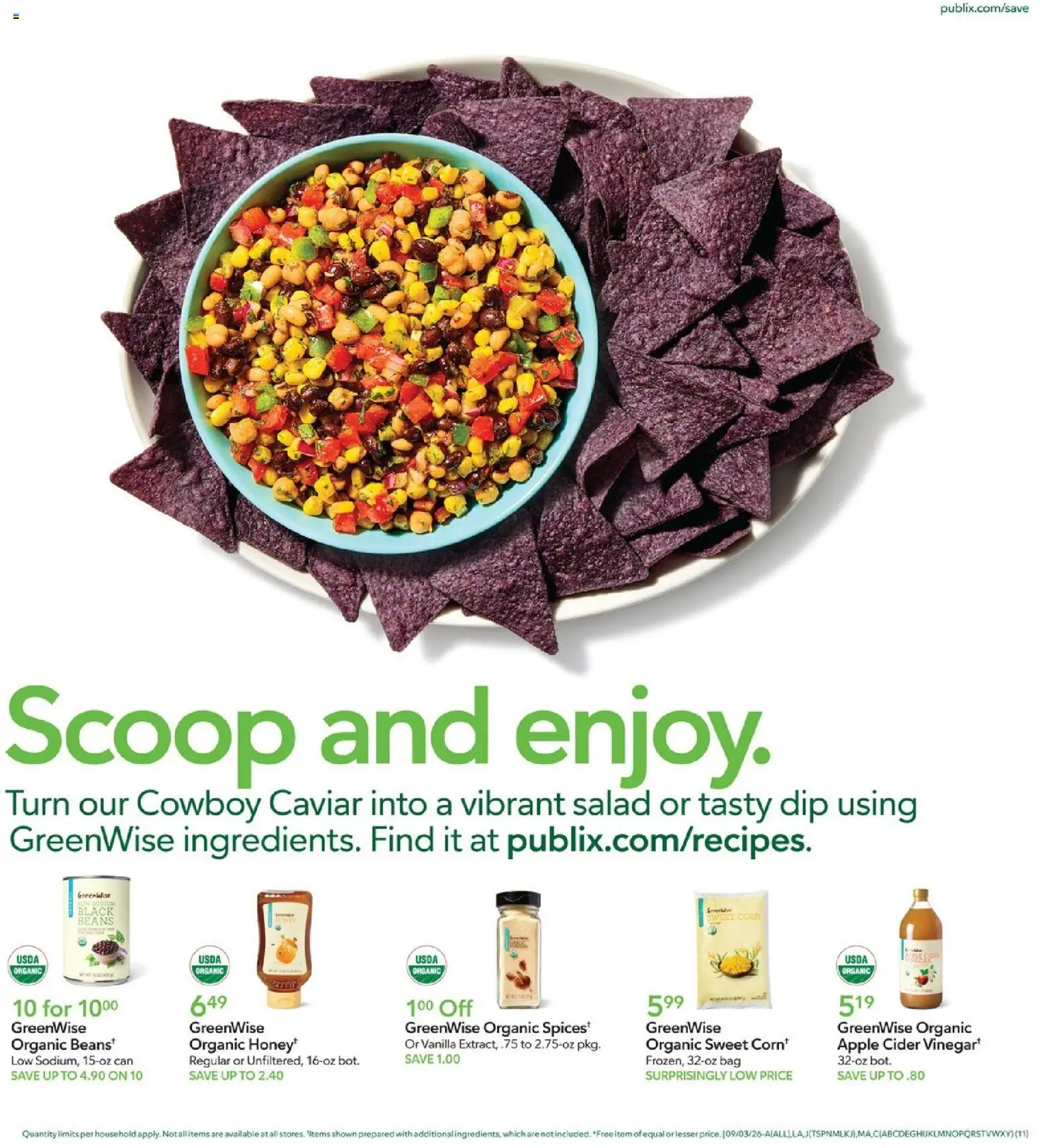 Publix Weekly Ad - valid from 09/02/2026 | Page: 11 | Products: Salad, Bag, Beans, Vanilla
