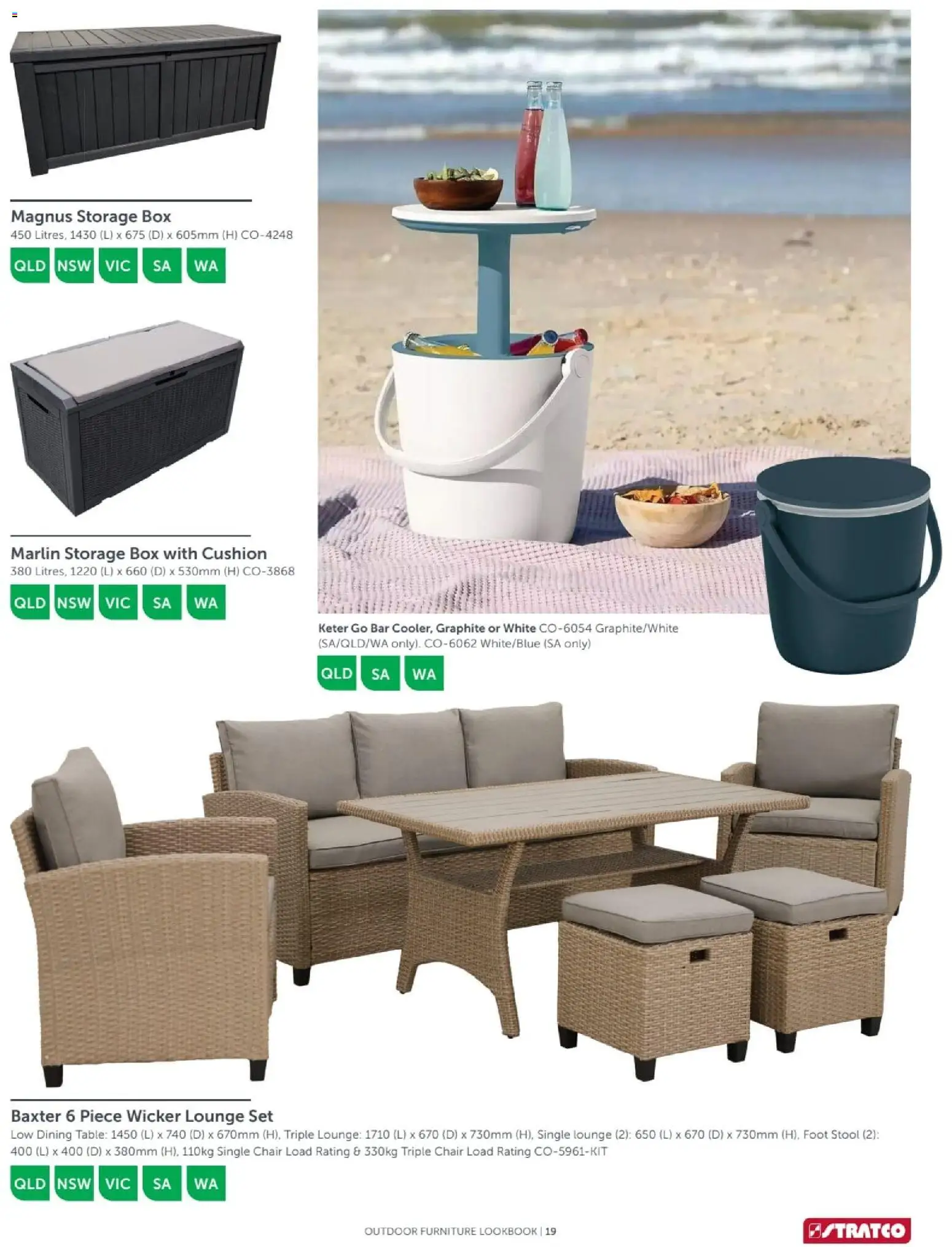 Stratco catalogue - valid from 04/12/2025 | Page: 19 | Products: Table, Chair, Stool, Storage box