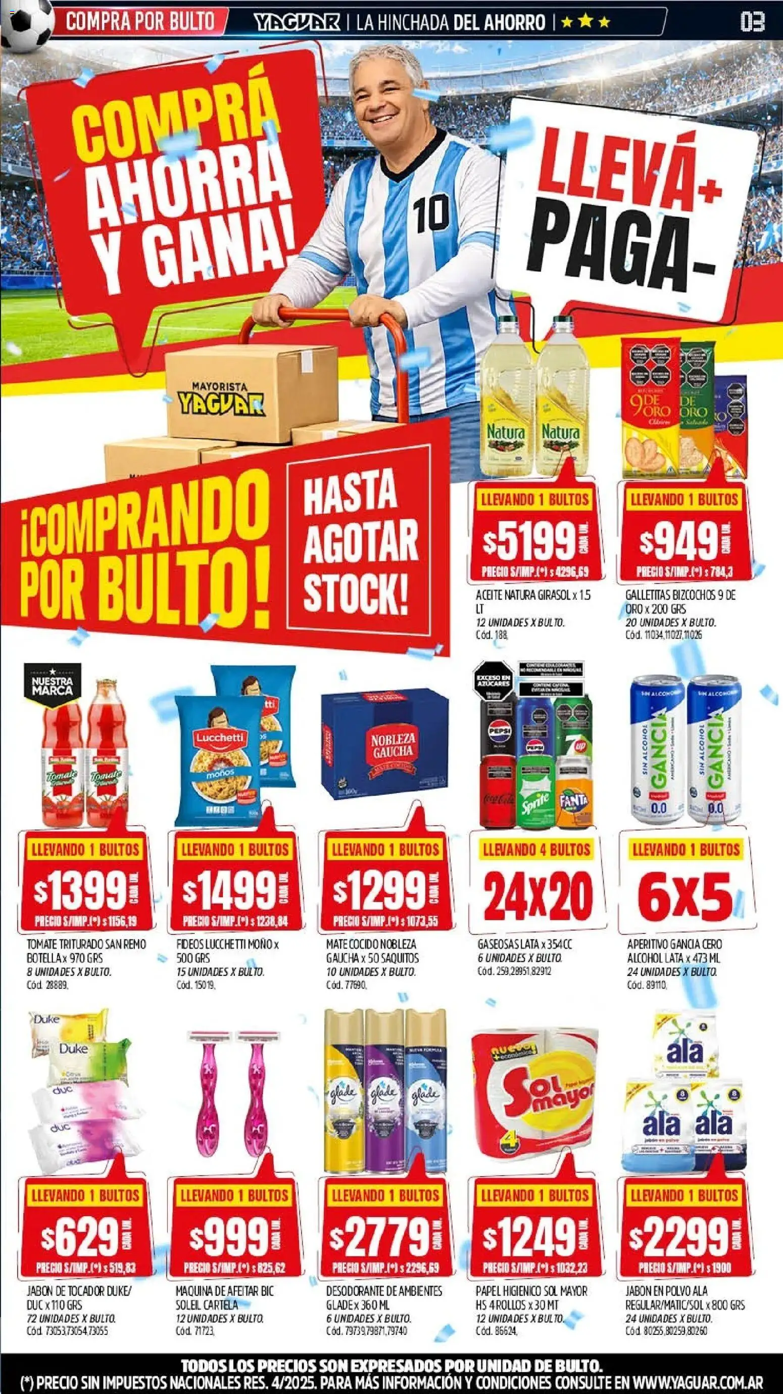 Yaguar - Oferta Semanal Neuquen │ válido desde el 08.06.2026 | Página: 3 | Productos: Maquina de afeitar, Aceite, Jabón, Desodorante