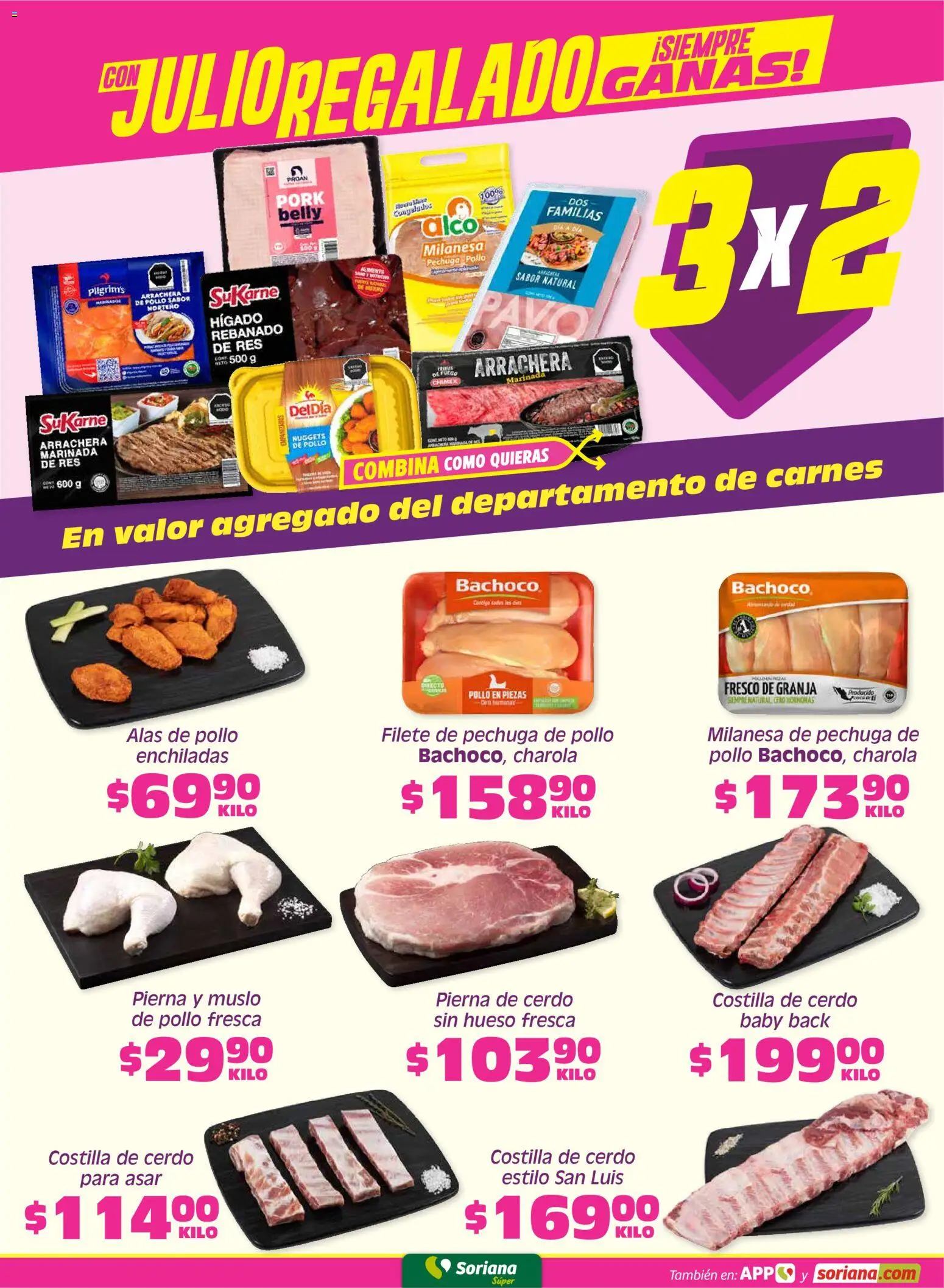 Nuevas ofertas de Soriana válidas en toda la República Mexicana desde el 19.06.2026. ¡Encuentra las mejores ofertas en Soriana Fin de Semana Súper: Nuevo León, Ciudad Victoria y Tampico! | Página: 3