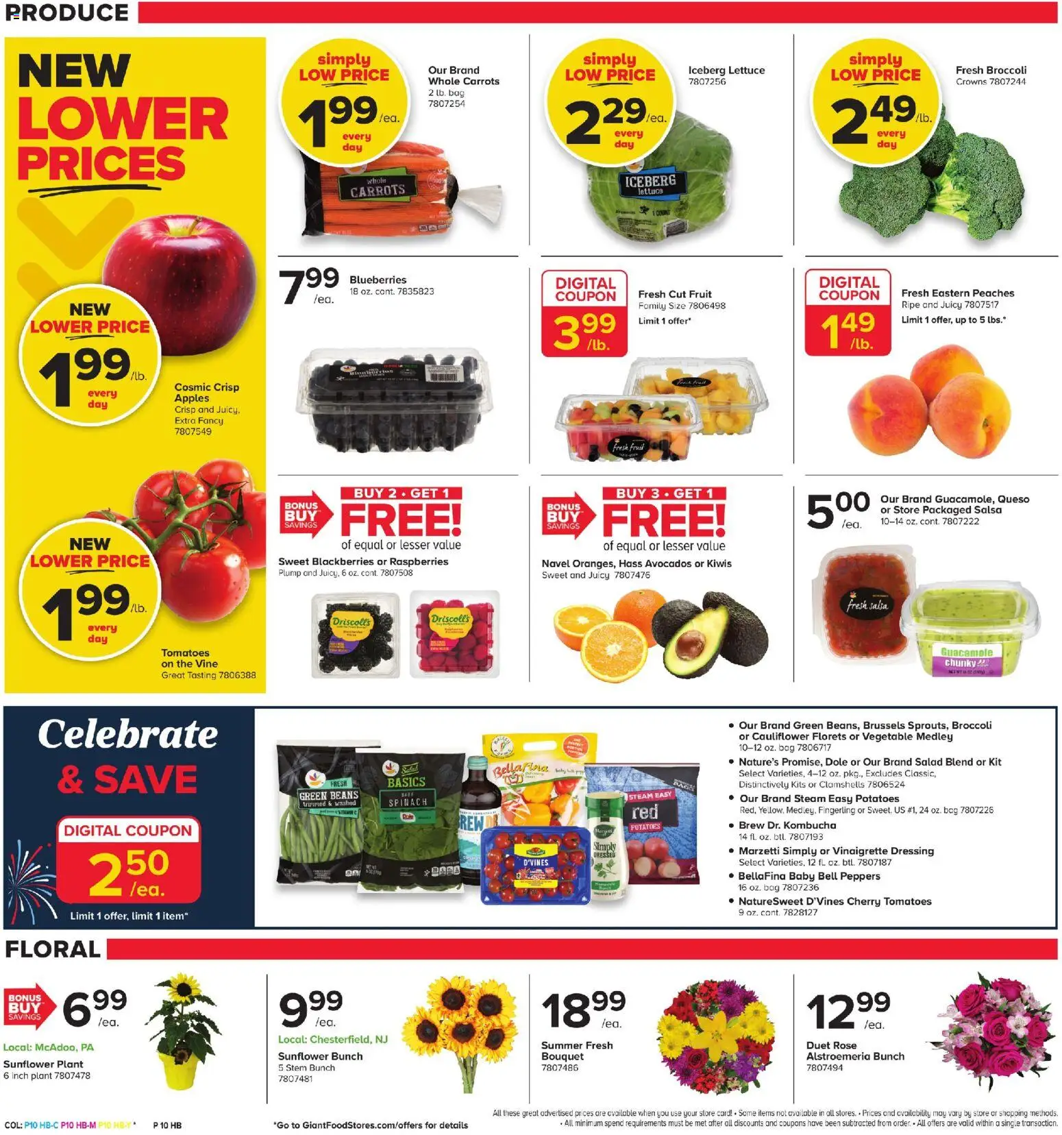 Giant Weekly Ad - valid from 07/03/2026 | Page: 9 | Products: Lettuce, Salad, Potatoes, Bag