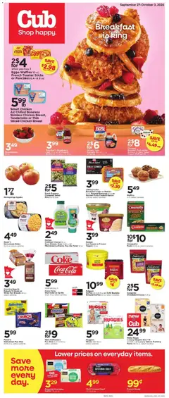 Preview of Cub Foods weekly ads valid from 09/27/2026