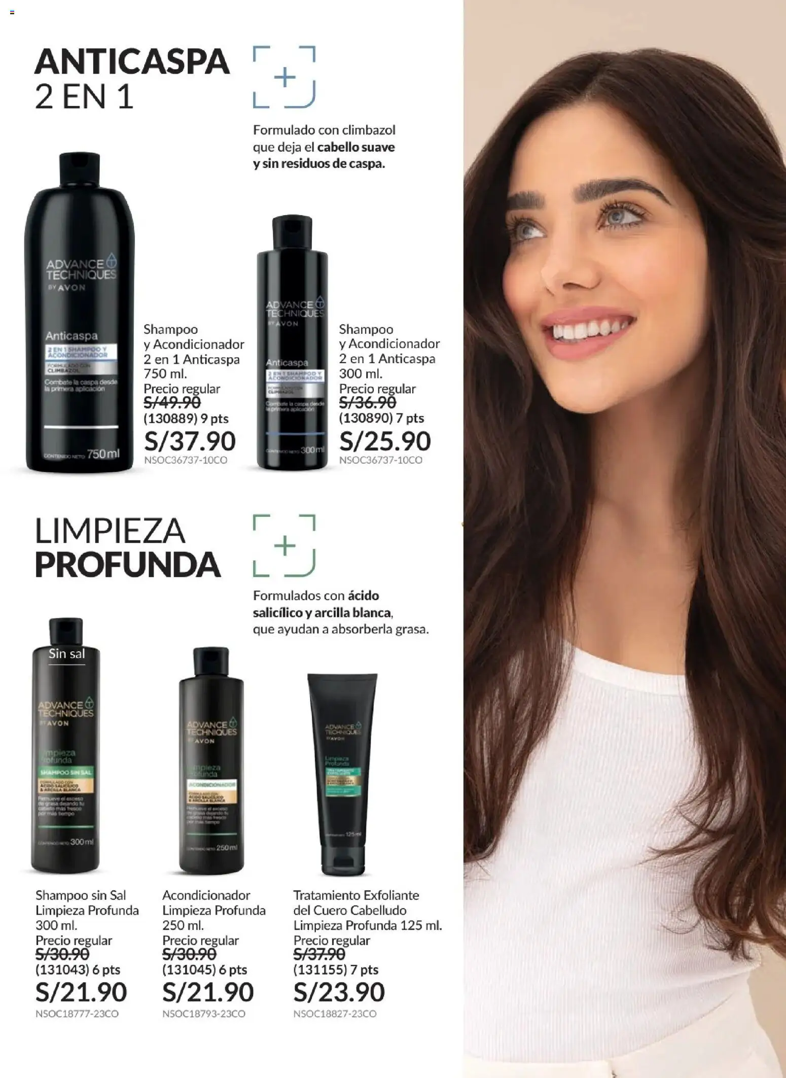 Catálogo Avon válido desde 21/04/2026 | Página: 179 | Productos: Exfoliante, Shampoo, Acondicionador