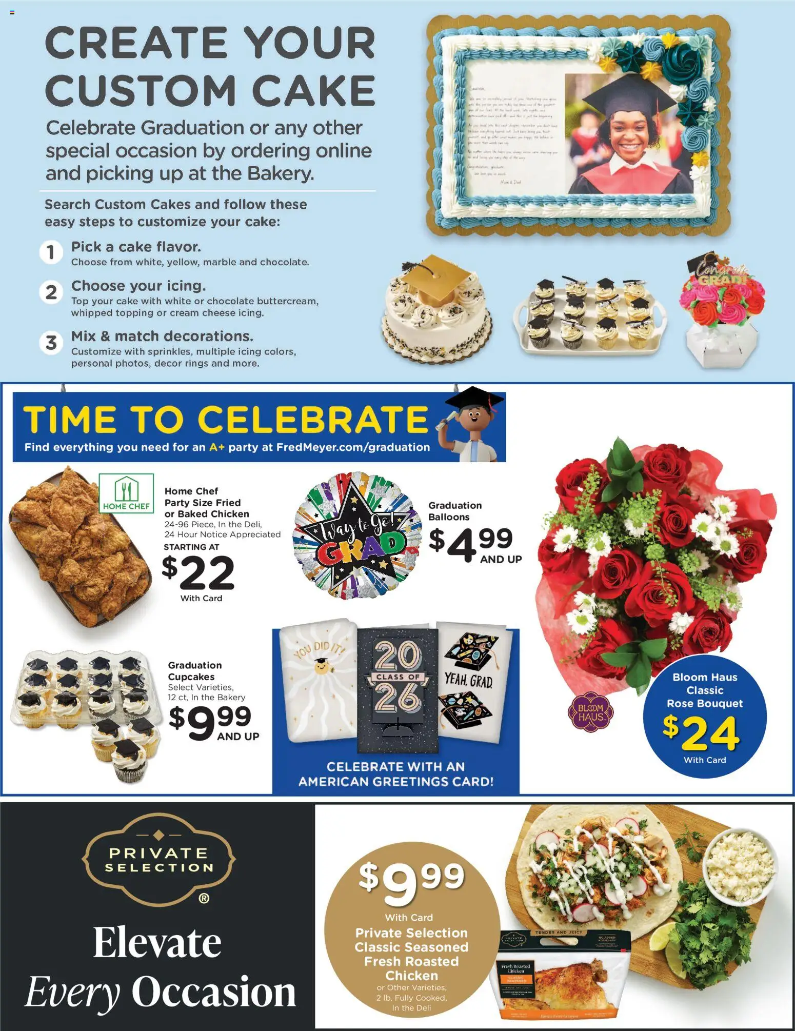 Fred Meyer Weekly Ad - valid from 13.05.2026 | Page: 9 | Products: Bakery, Cheese, Chocolate, Cream