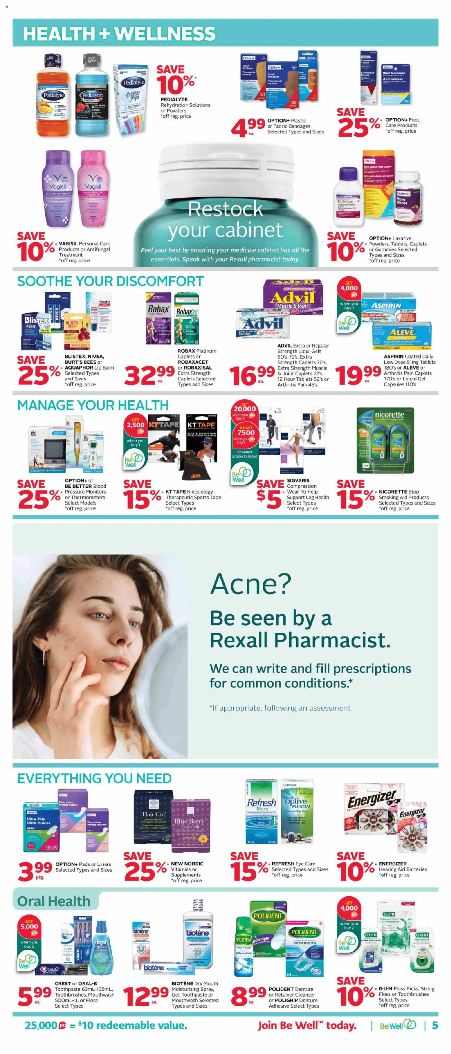 Rexall flyer valid from Jul 10, 2026 | Page: 12 | Products: Toothpaste, Mouthwash, Cabinet