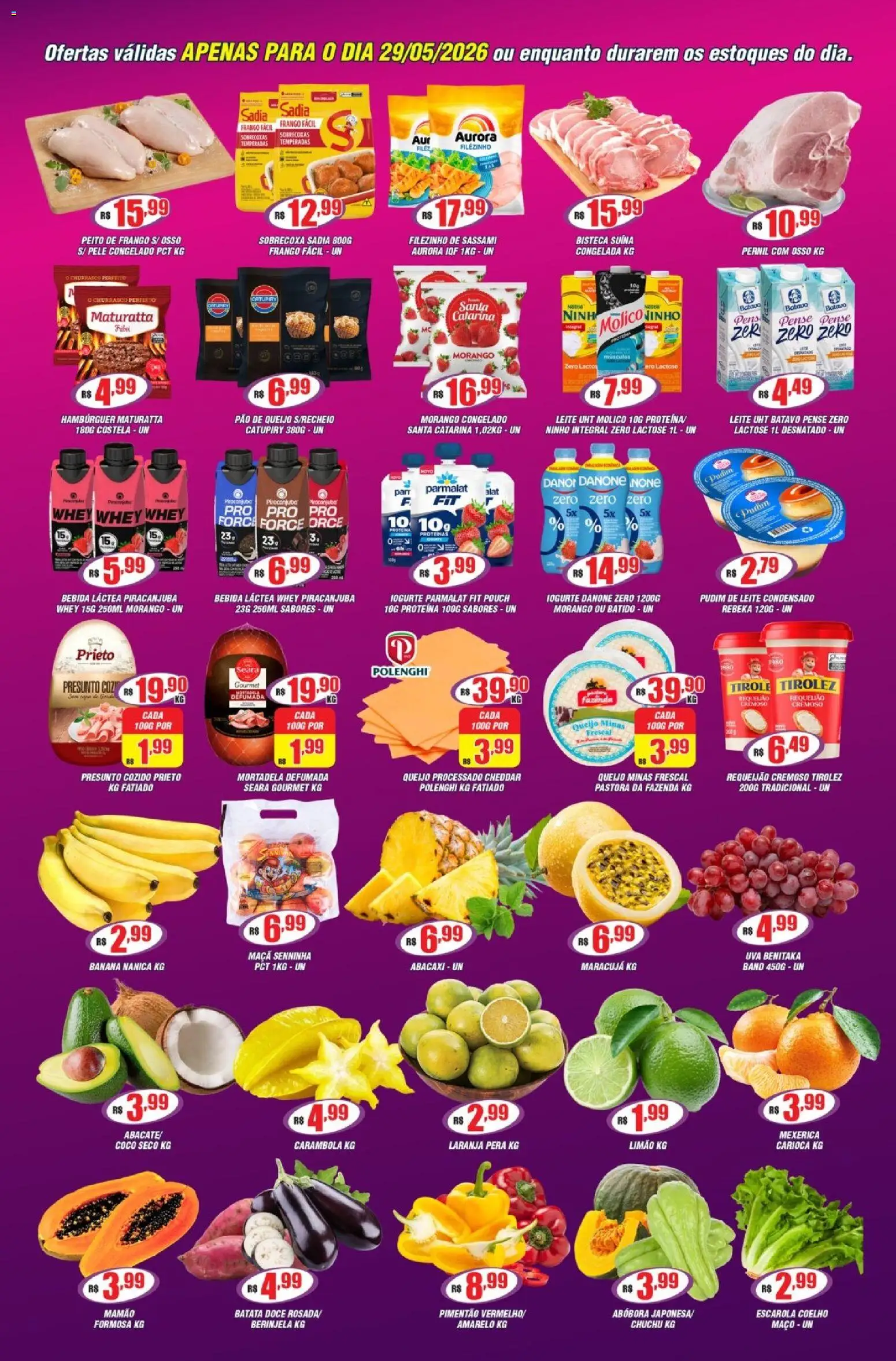 Violeta Supermercados Folheto - válido de 29.05.2026 | Página: 2 | Produtos: Mexerica, Abóbora, Pão, Catupiry