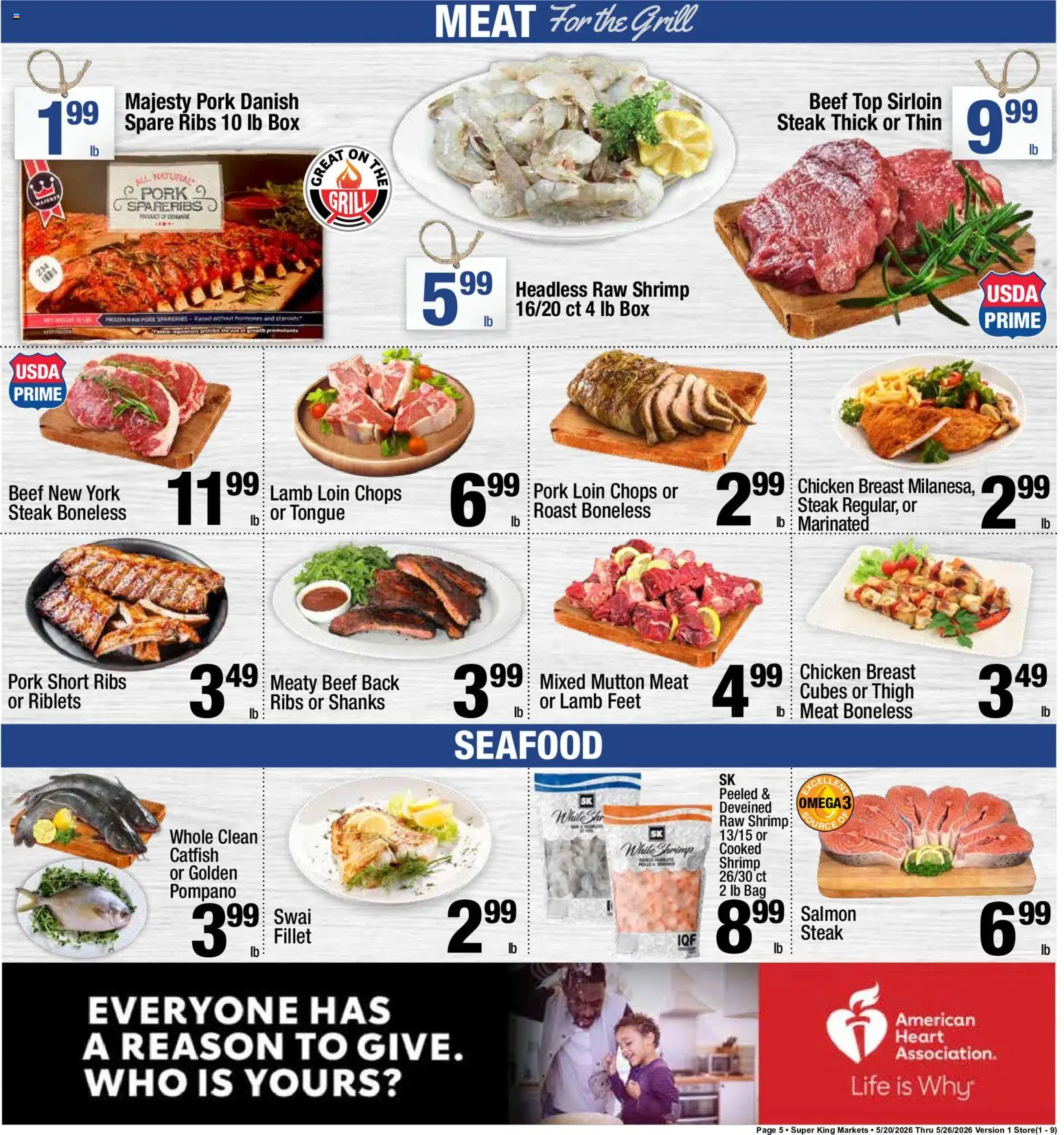 Super King Weekly Ad - valid from 20.05.2026 | Page: 6 | Products: Pork, Beef, Seafood, Grill
