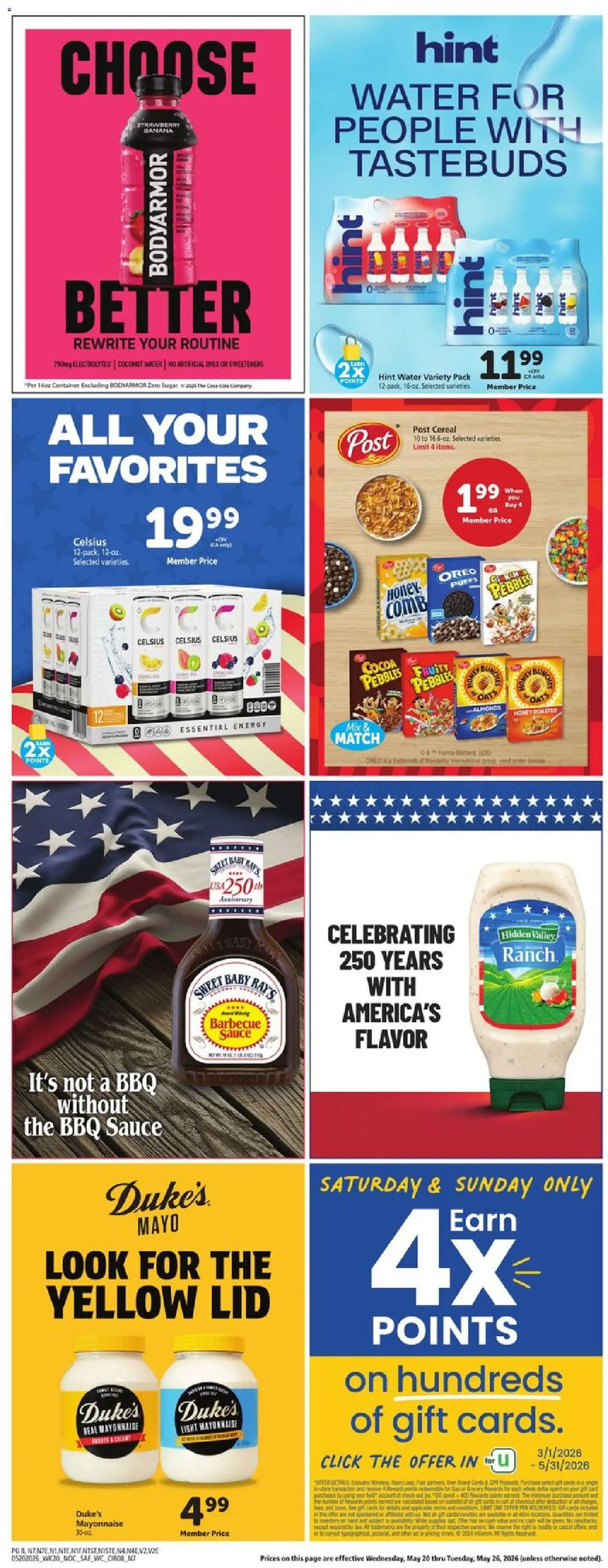 Safeway Weekly Ad - valid from 20.05.2026 | Page: 10 | Products: Wc, Water, Mayonnaise, Sauce