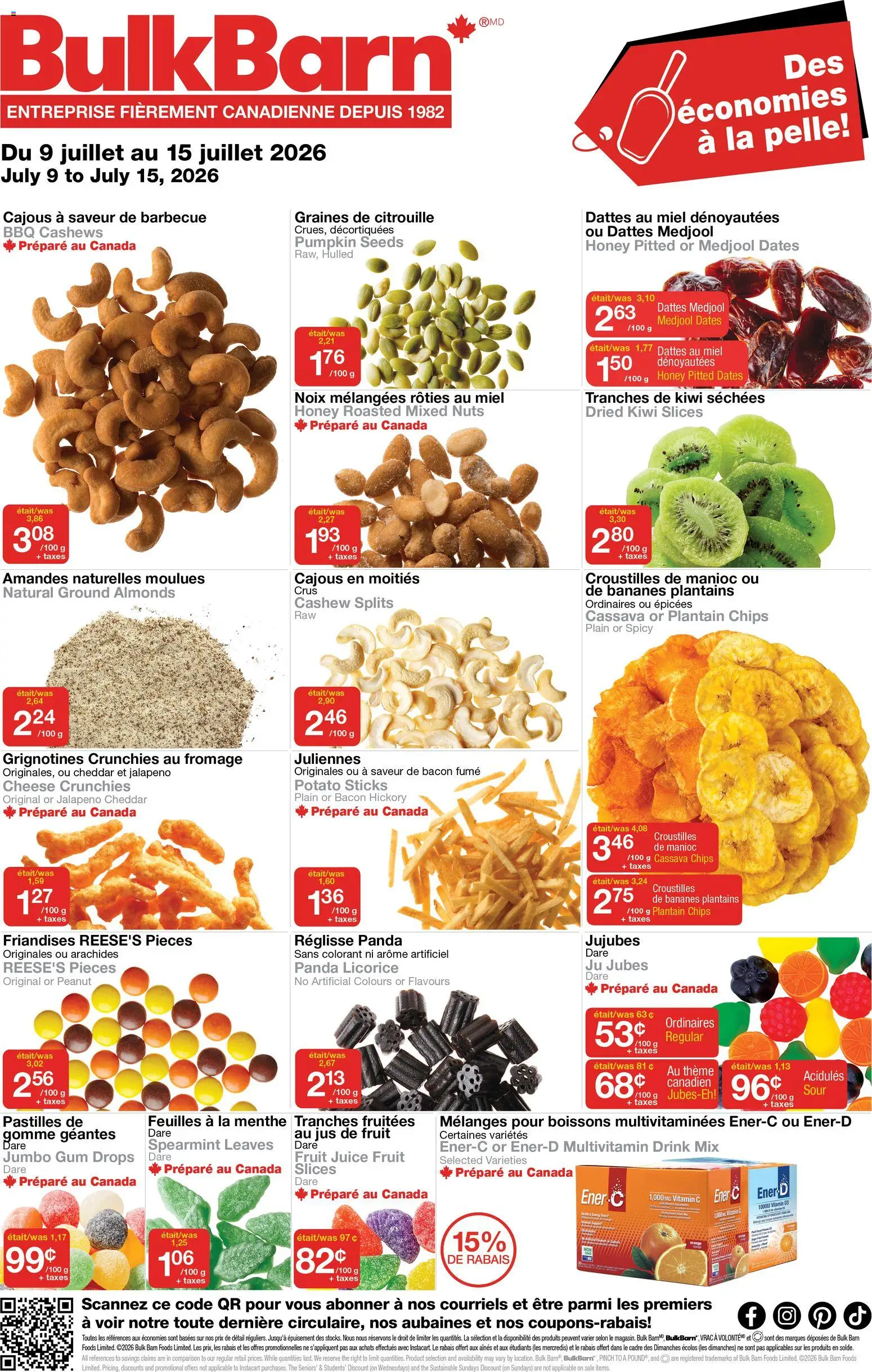 Bulk Barn flyer valid from Jul 9, 2026 | Page: 1