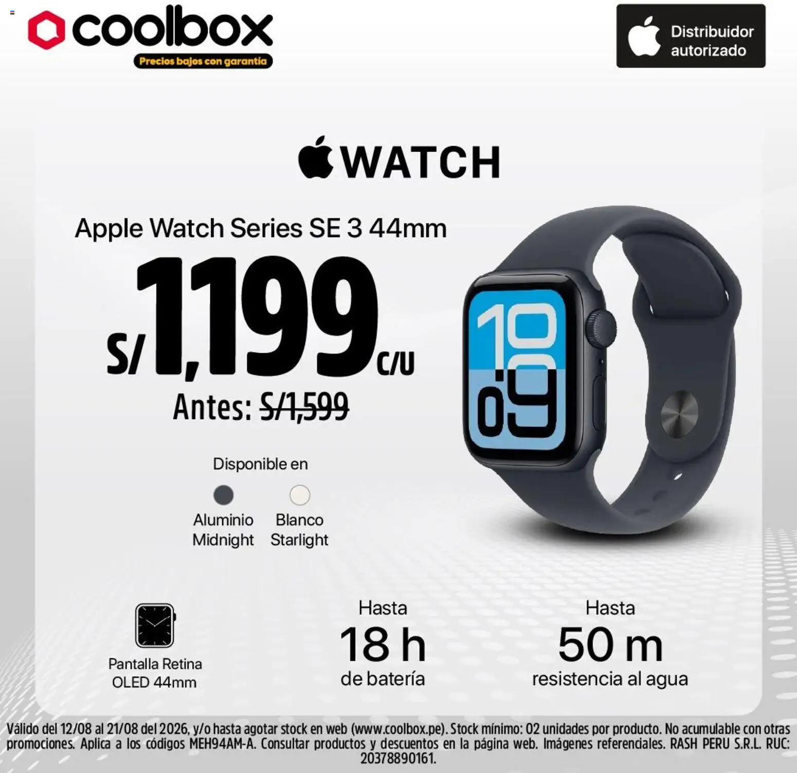 Catálogo Coolbox válido desde 12/08/2026 | Página: 3 | Productos: Batería, Agua