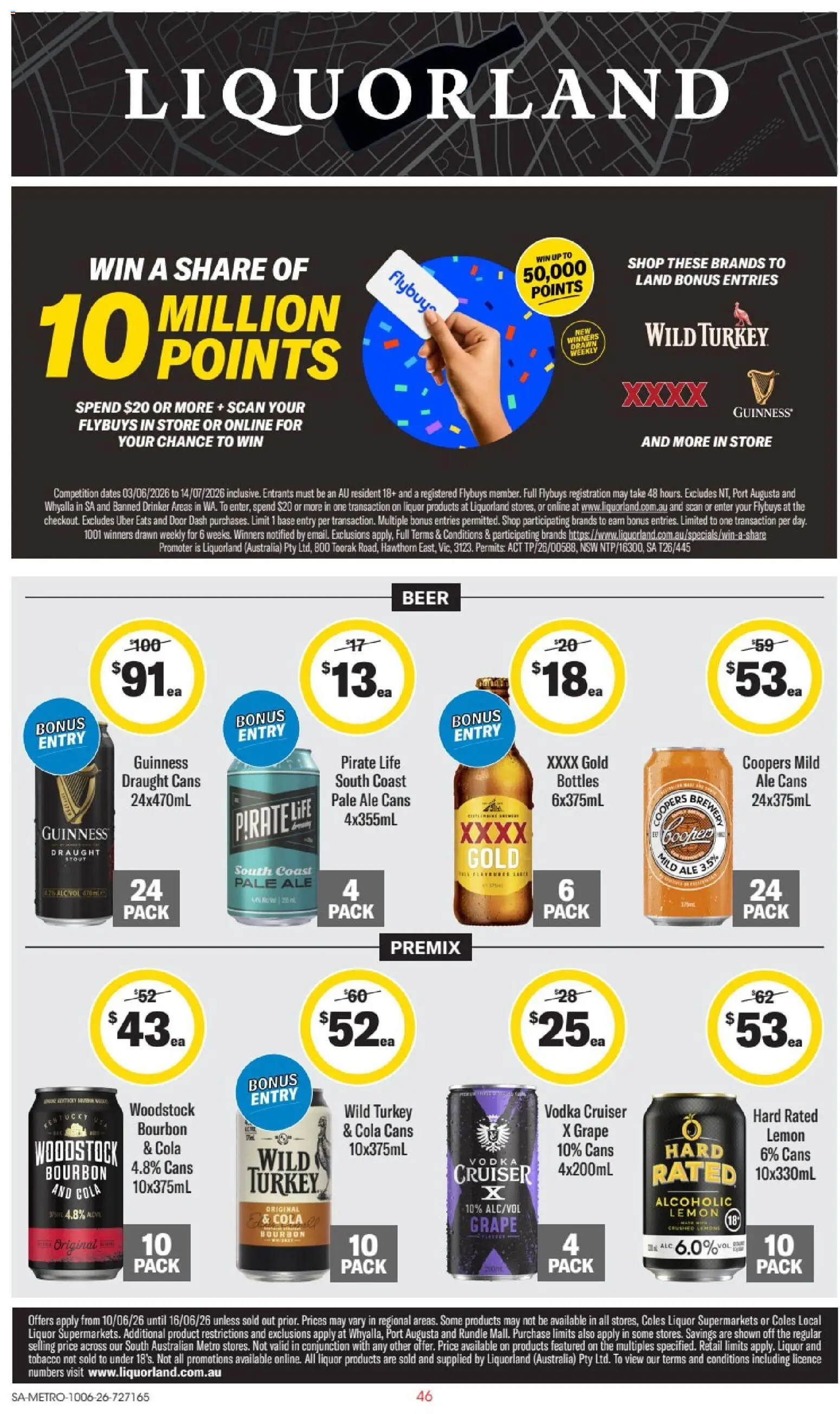Liquorland catalogue - valid from 10.06.2026 | Page: 1 | Products: Door, Beer, Vodka, Turkey