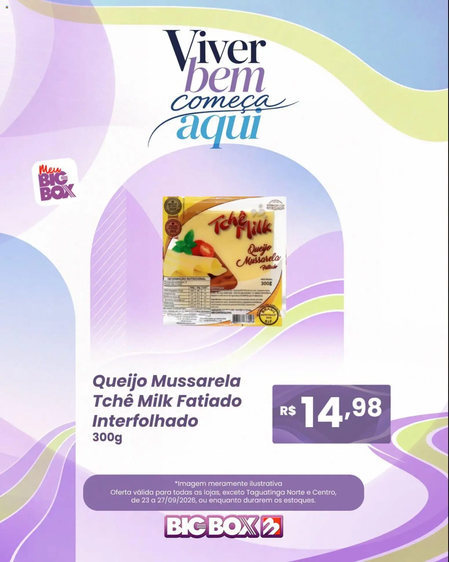 Big Box Folheto - válido de 23/09/2026 | Página: 6 | Produtos: Queijo, Mussarela